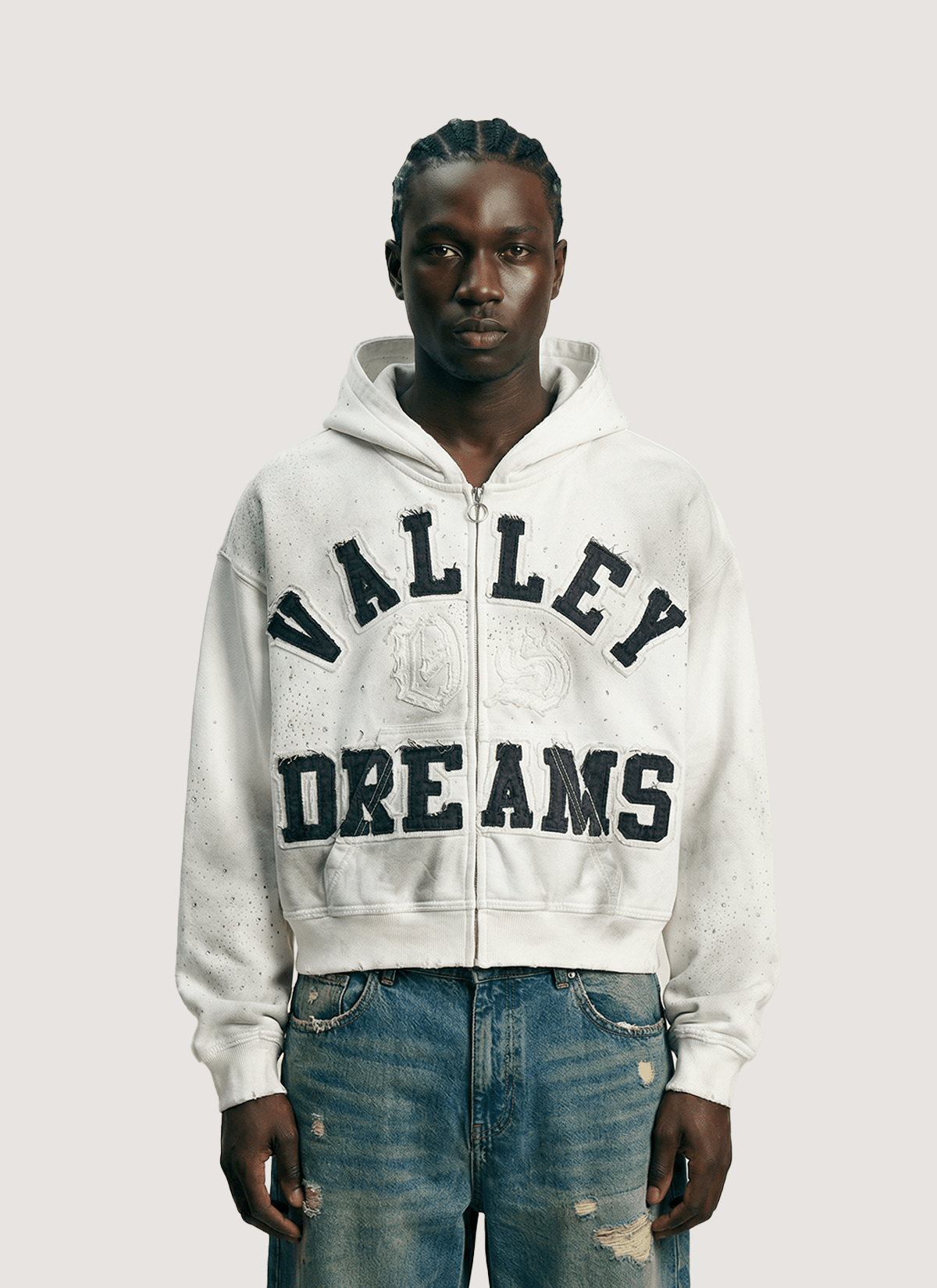 Vale Forever Classico Zip Up Sweatshirt White Size US L / EU 52-54 / 3 - 1 Thumbnail