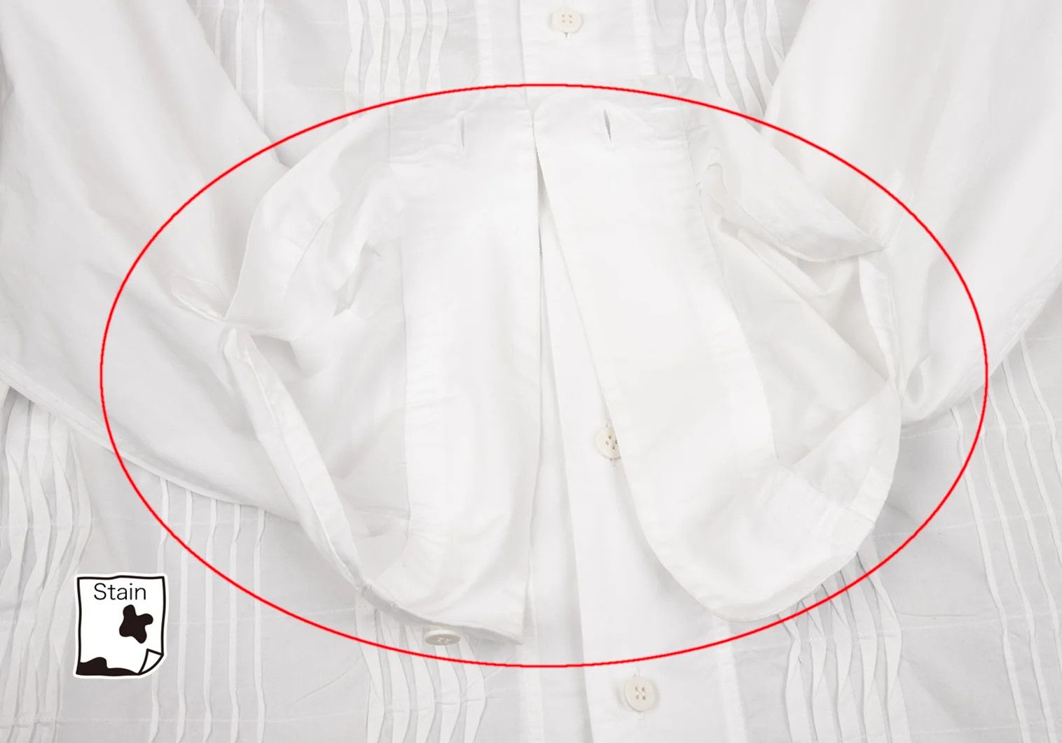Issey Miyake Front Wave Pleats Design Long Sleeve Shirt in Off-White Size US S / EU 44-46 / 1 - 6 Thumbnail