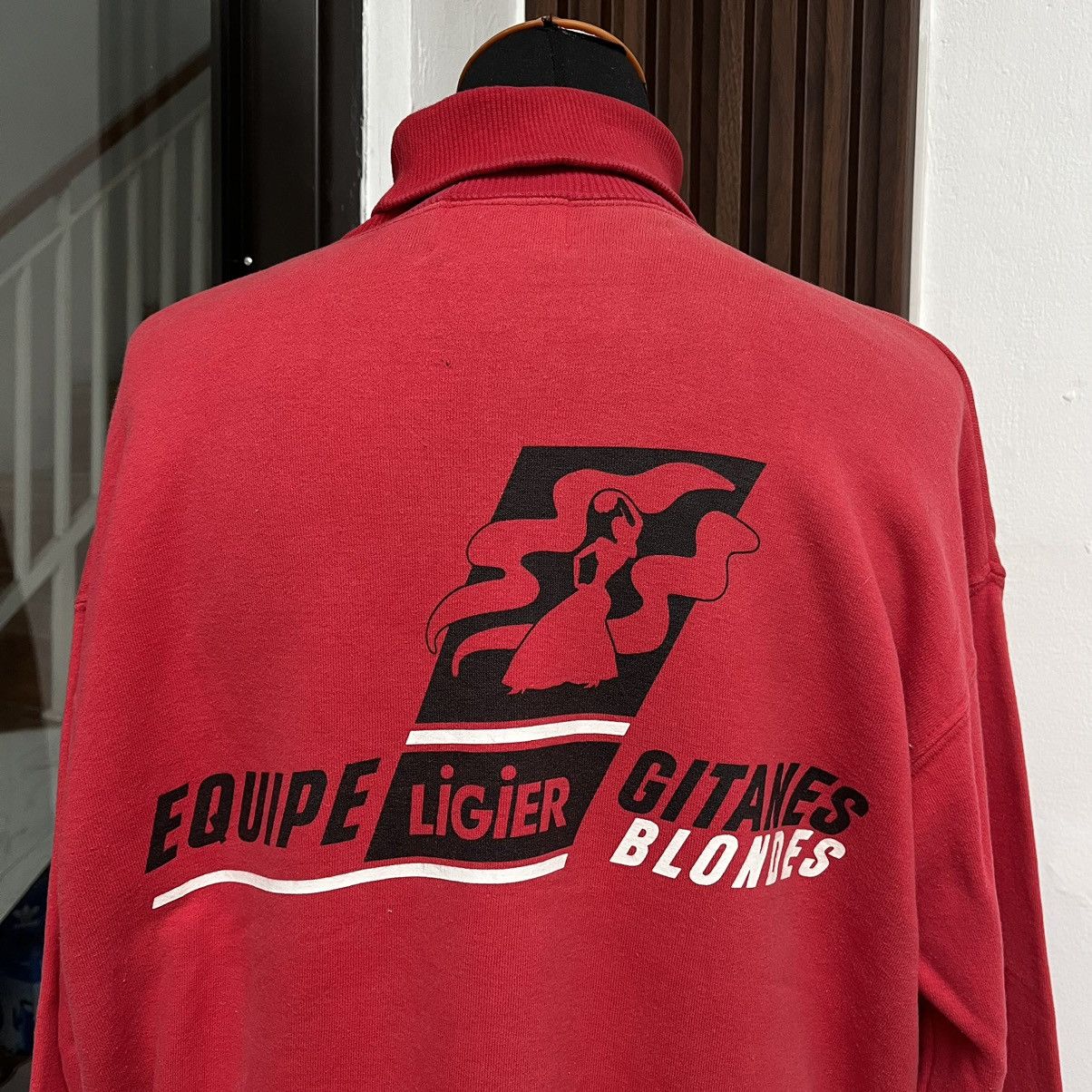 Vintage Vintage 90s GITANES Formula One Racing Team Roll Neck Size US L / EU 52-54 / 3 - 4 Thumbnail