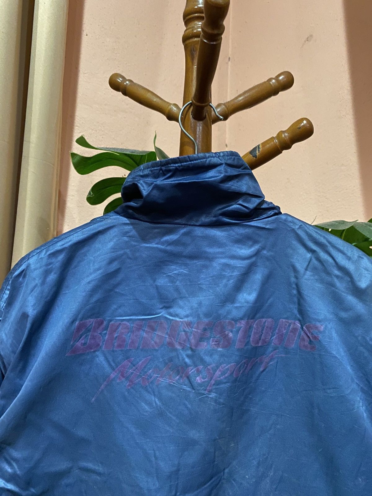 Vintage Vintage Bridgestone Motorsport Nylon Pullover Jacket Size US M / EU 48-50 / 2 - 10 Thumbnail