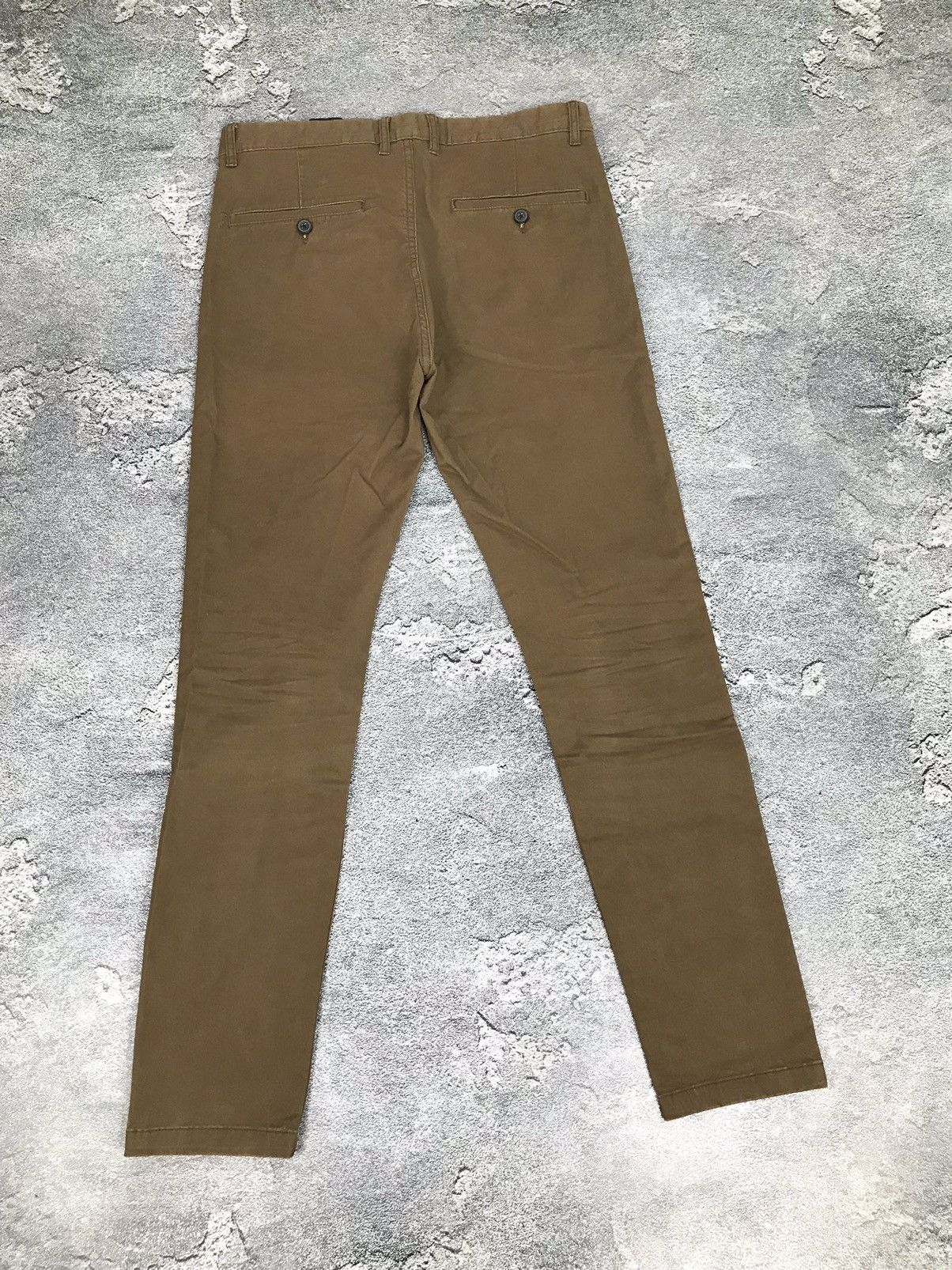 H&M H&M Skinny Fit Brown Basic Classic Cotton Chino Pants Size US 30 / EU 46 - 2 Thumbnail