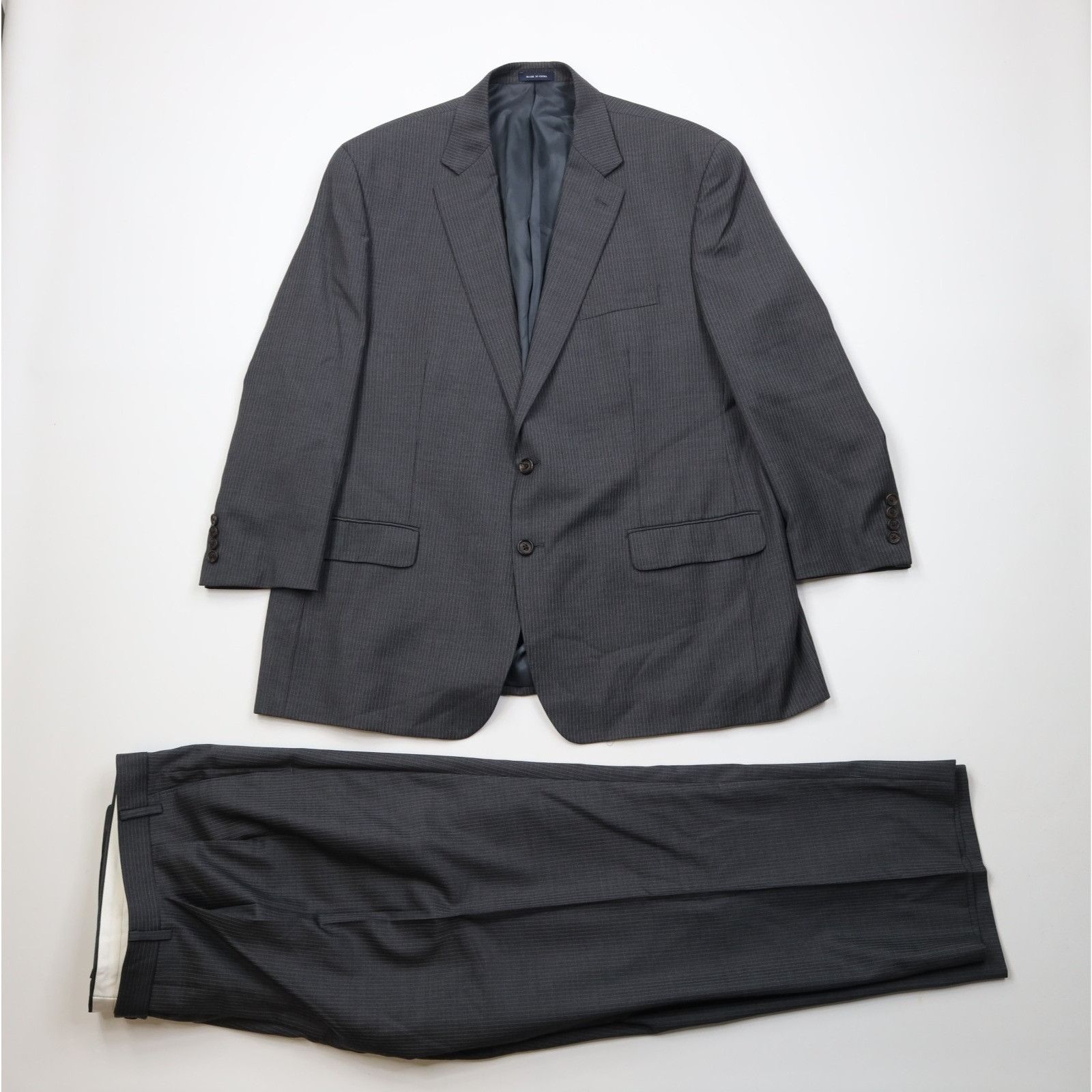 Ralph Lauren Ralph Lauren 2 Piece Wool Pinstriped Suit Wedding Size 48R - 1 Thumbnail