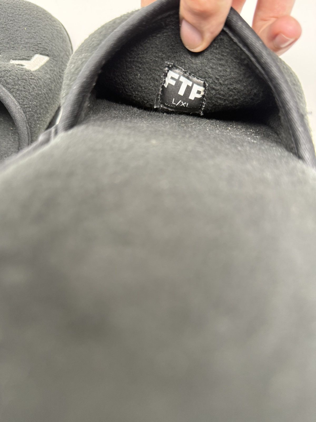 Fuck The Population FTP black Logo Slippers size L/XL Size US 10 / EU 43 - 5 Thumbnail
