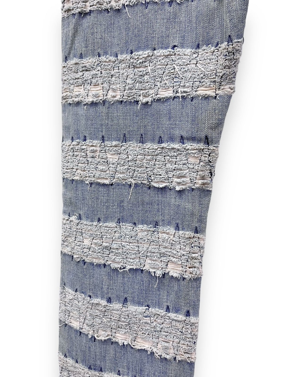 Japanese Brand 🔥RARE🔥Vtg GUMU INTERNATIONAL Designer Distressed Lightwash Size US 32 / EU 48 - 10 Thumbnail