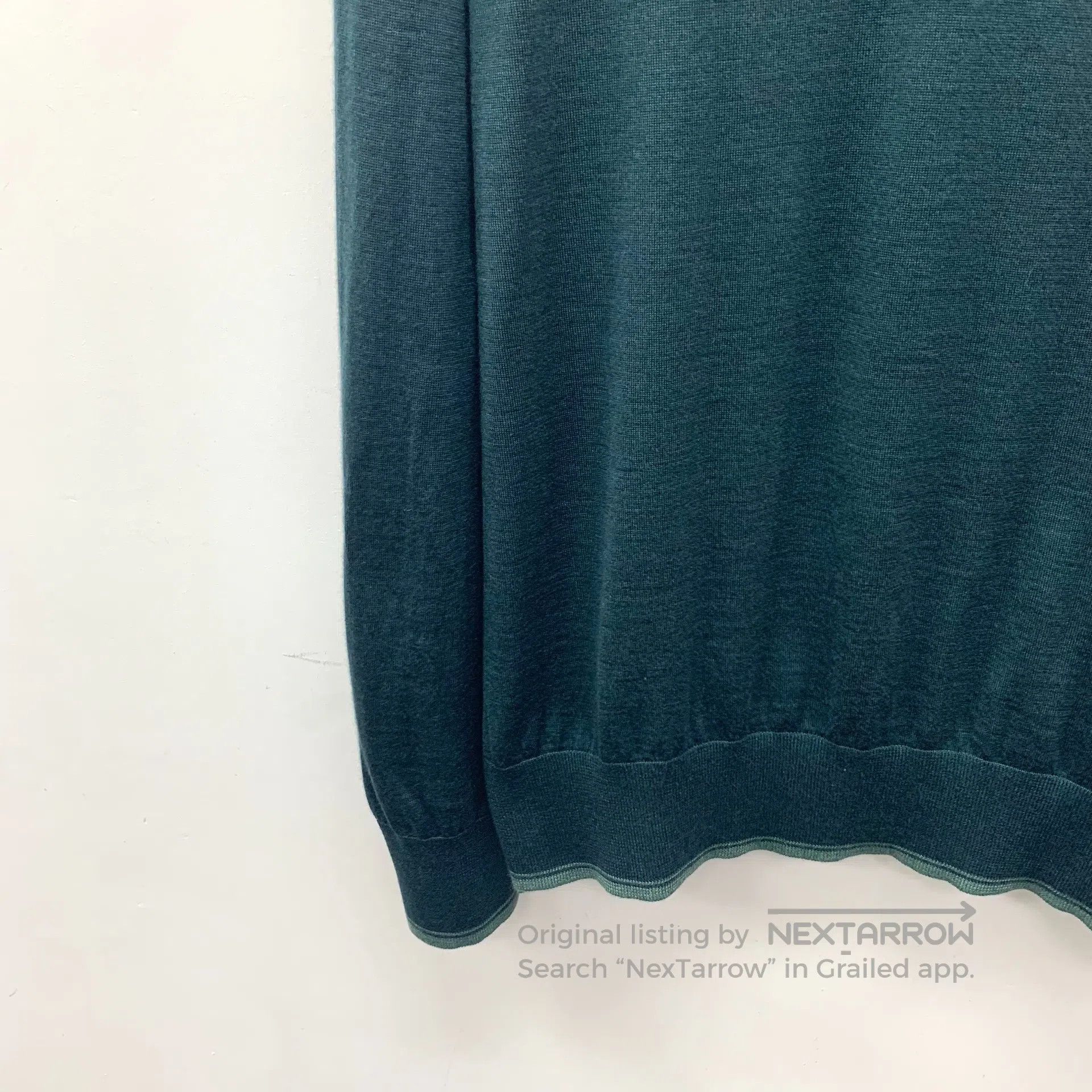 Stefano Ricci Stefano Ricci Dark green letter embroidery cashmere polo n Size US XXL / EU 58 / 5 - 4 Thumbnail