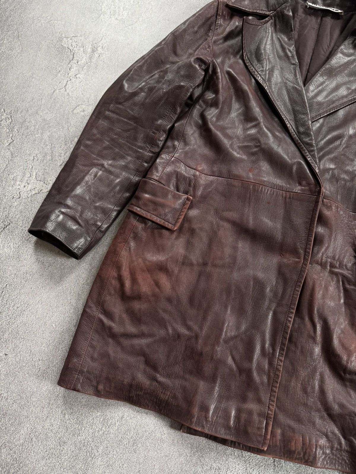 Jil Sander × Vintage Jil Sander 42 Wmns leather jacket blazer coat vintage Size M / US 6-8 / IT 42-44 - 7 Thumbnail