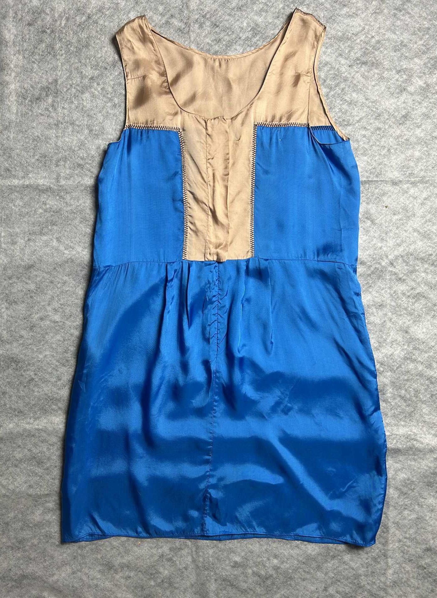 Marni MARNI Blue Beige Women's Dress Size EU 42 Size M / US 6-8 / IT 42-44 - 5 Thumbnail