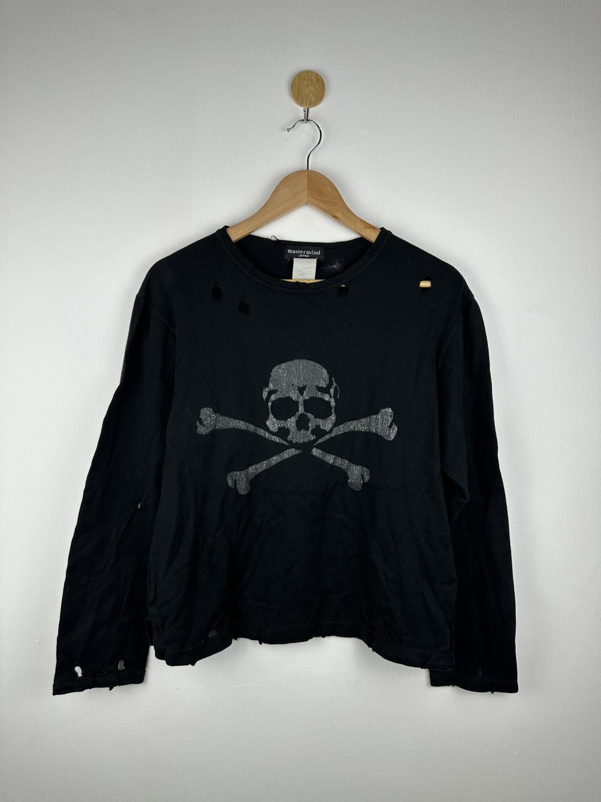 Mastermind World Mastermind Japan Skull By Yumi Anzai Distressed Motive Tee Size L / US 10 / IT 46 - 1 Thumbnail