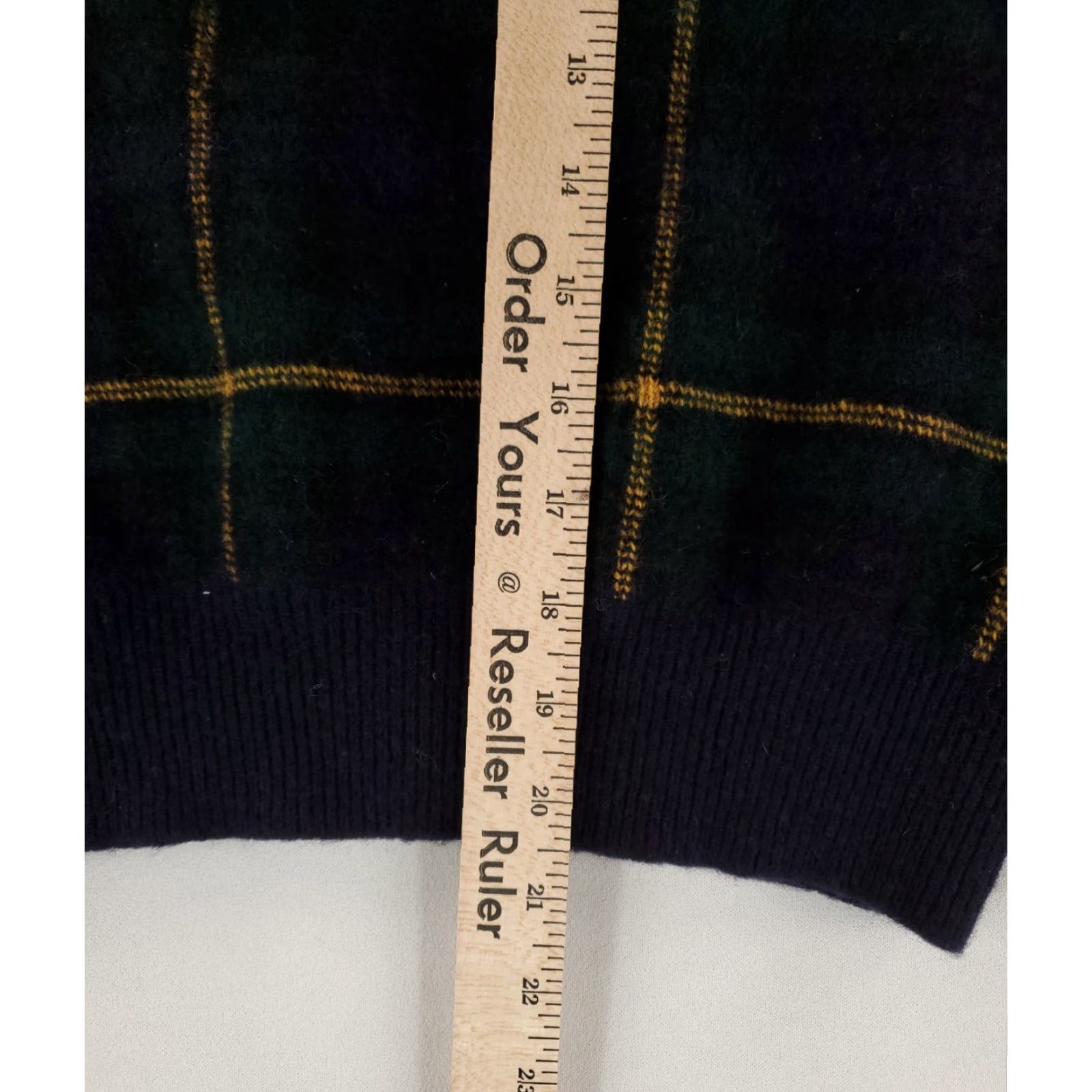Polo Ralph Lauren Polo Ralph Lauren Sweater Womens S 100% Wool Blue Green Plaid Elbow Patches Multicolor Pullover - Polo Ralph Lauren Sweater S Womens Size S / US 4 / IT 40 - 5 Thumbnail
