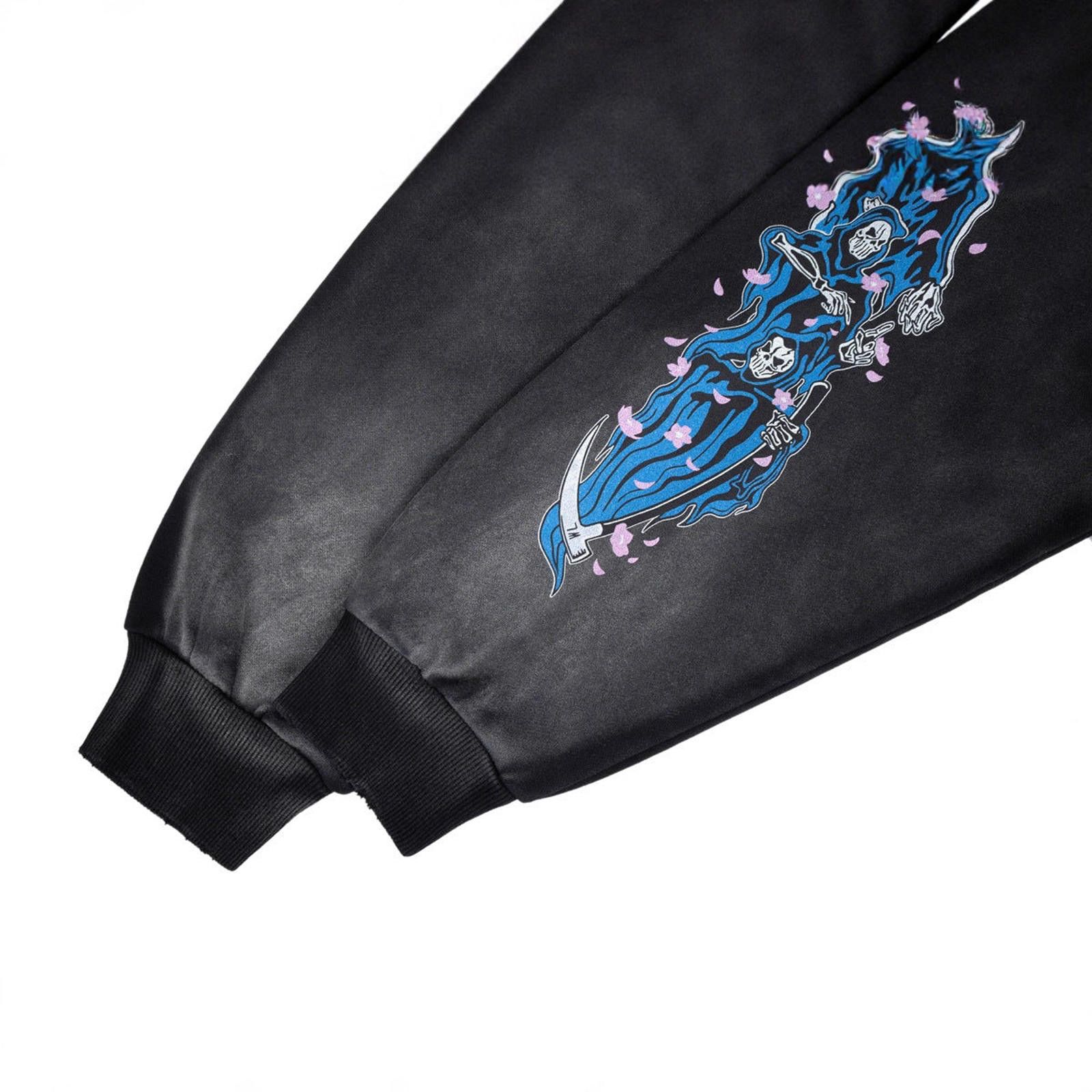 Japanese Brand Dark Washed Distressed Graphic Washed Hoodie Size US M / EU 48-50 / 2 - 5 Thumbnail