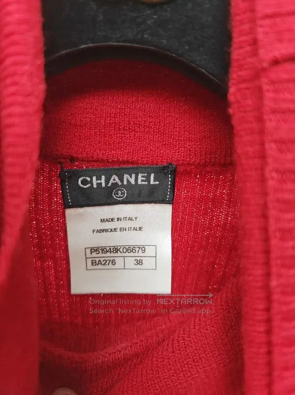 Chanel Chanel Red Wool Long Sleeve Pullover Sweater . Size S / US 4 / IT 40 - 3 Thumbnail