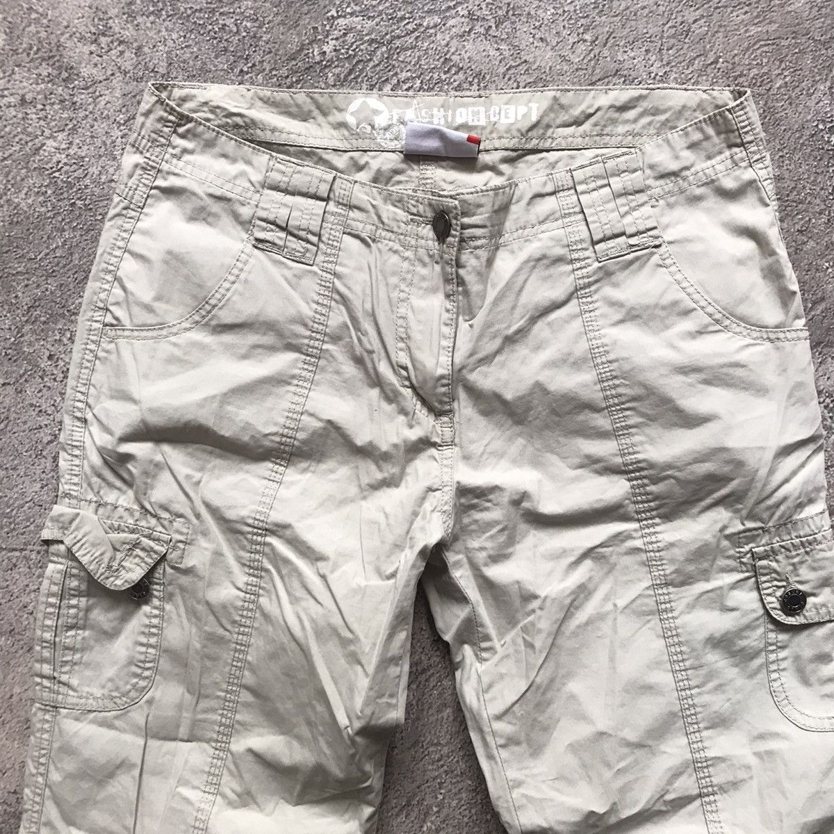 Vintage Vintage 90s Baggy Cargo Pants Parachute Flared Grunge 30 Size 30" / US 8 / IT 44 - 5 Thumbnail