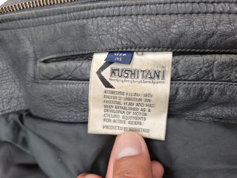 Vintage Vintage Kushitani Leather Jacket Embroided Logo Size US L / EU 52-54 / 3 - 15 Thumbnail