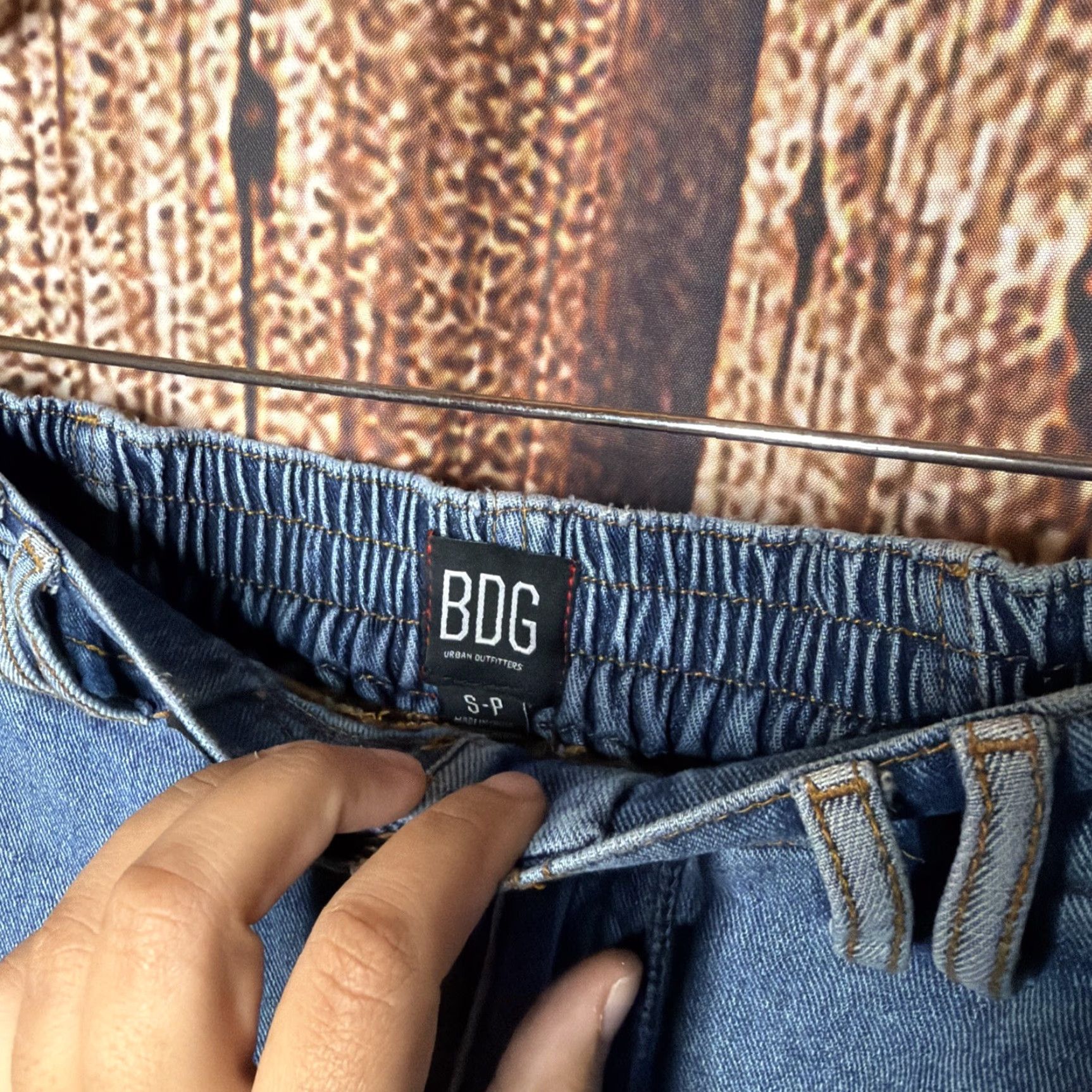 Urban Outfitters Urban Outfitters Byron Spliced Jogger Jeans Womens Size S BDG Two Tone Blue Size 28" / US 6 / IT 42 - 2 Thumbnail