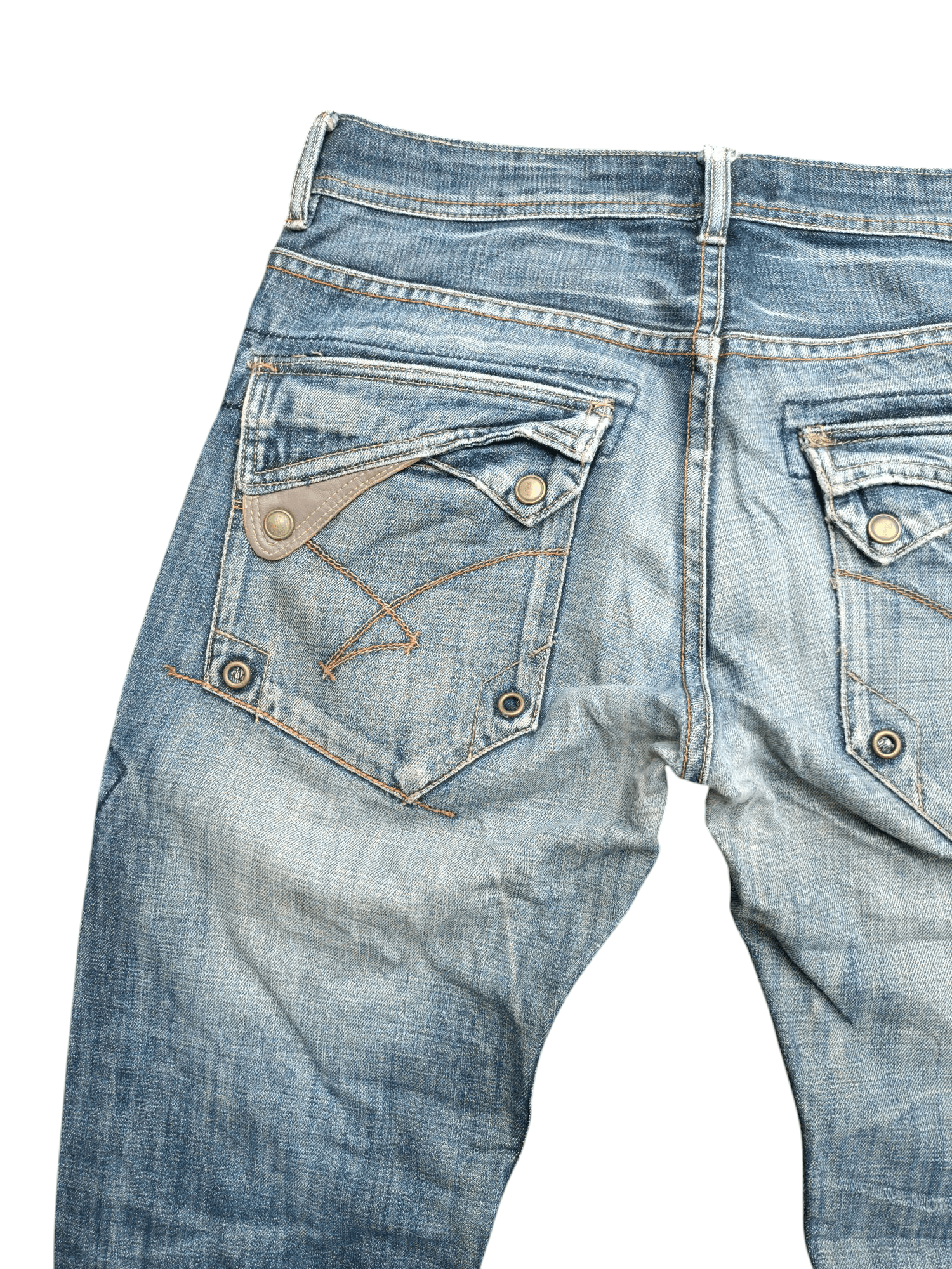 Japanese Brand FYEE 🔥 IKCA DISTRESSED RARE DESIGN DENIM E240i Size US 34 / EU 50 - 10 Thumbnail
