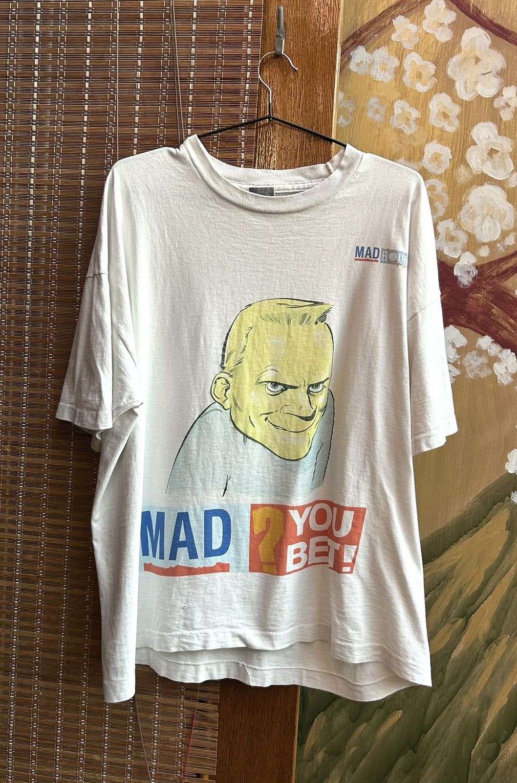 Vintage Vintage 90s Madhouse Mad? You Bet Graphic Tee Single Stitch Size US XL / EU 56 / 4 - 1 Thumbnail