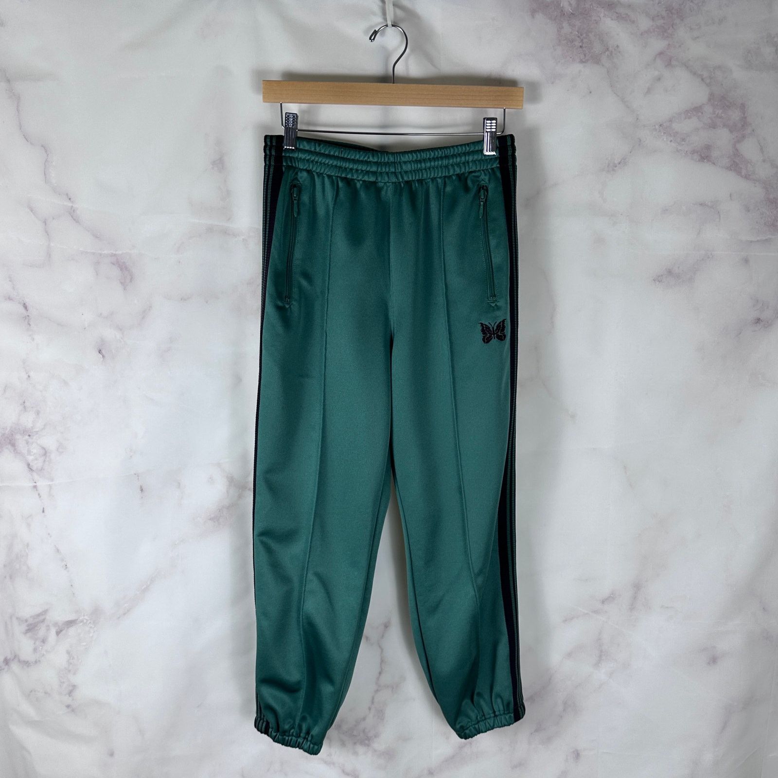 Needles Green Pleated Track Pant Jogger Size US 29 - 1 Thumbnail