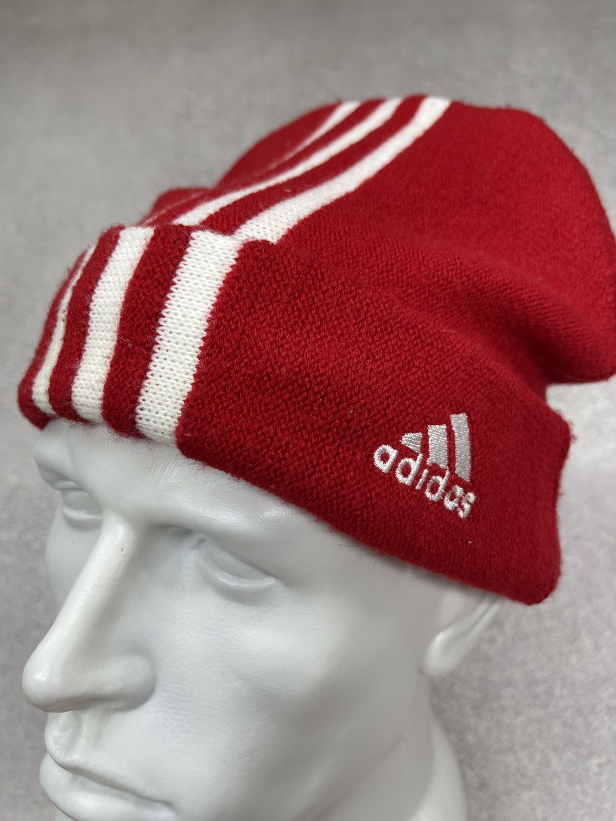 Adidas Vintage Adidas Liverpool FC Beanie Hat Red Size ONE SIZE - 4 Thumbnail
