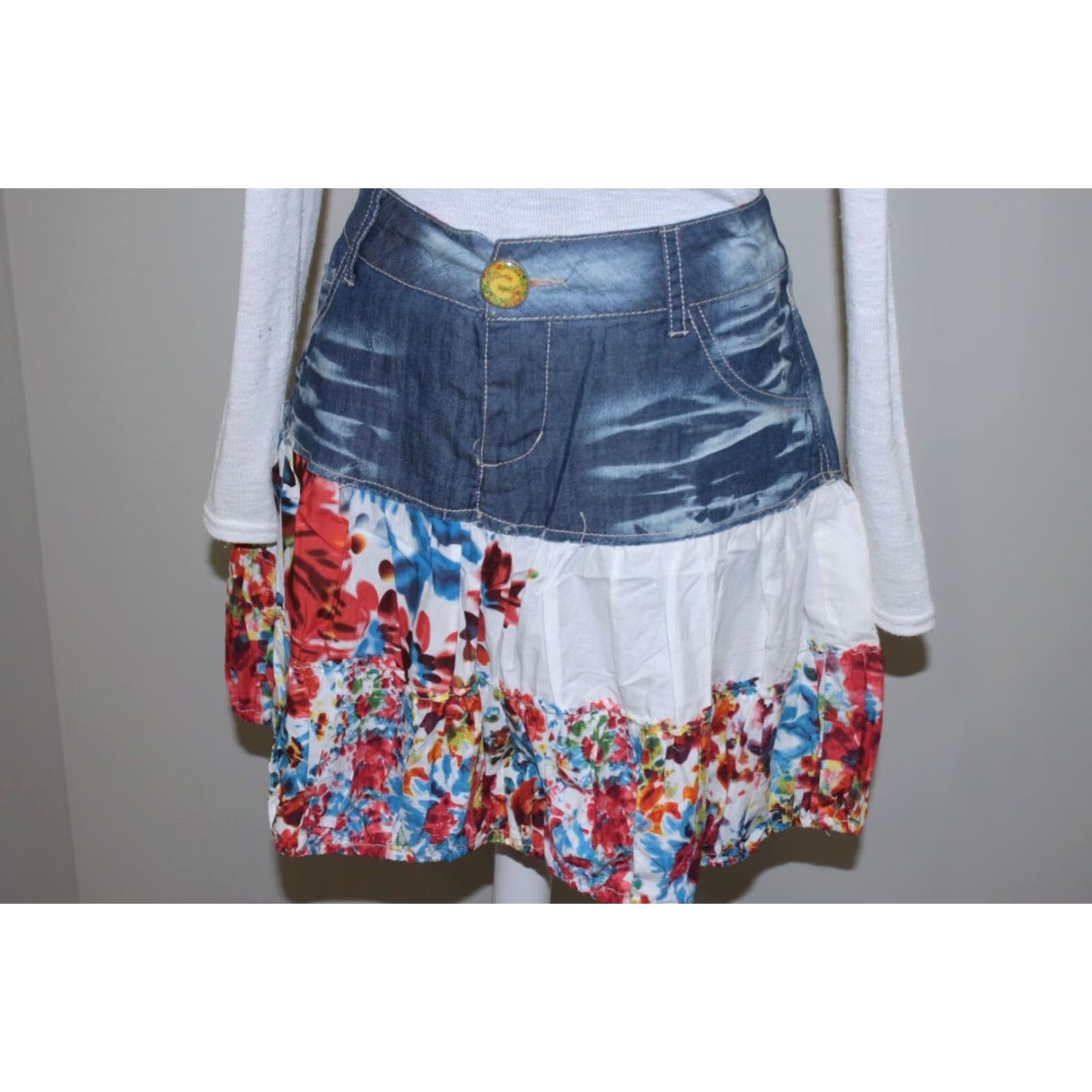 Desigual Desigual Skirt Womens Size 40 Midi Multicoloured S/M Size 28" / US 6 / IT 42 - 2 Thumbnail