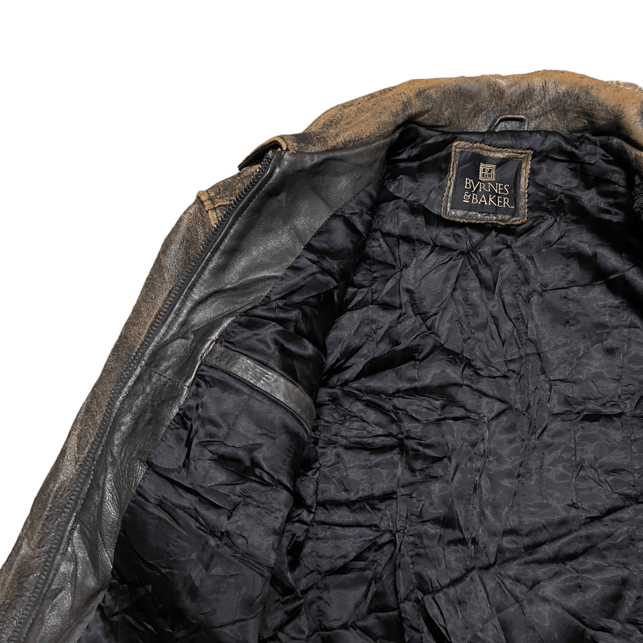 Japanese Brand Vintage Byrnes & Baker Leather Jacket Size US L / EU 52-54 / 3 - 6 Thumbnail