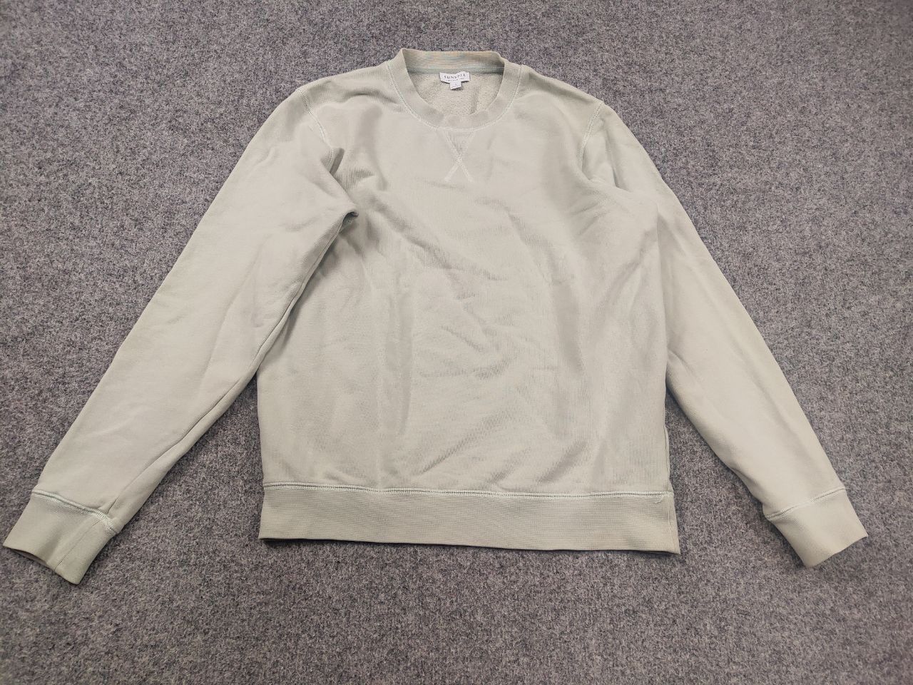 Sunspel Sunspel England Design Light Green crew chek Sweatshirt Size US S / EU 44-46 / 1 - 3 Thumbnail