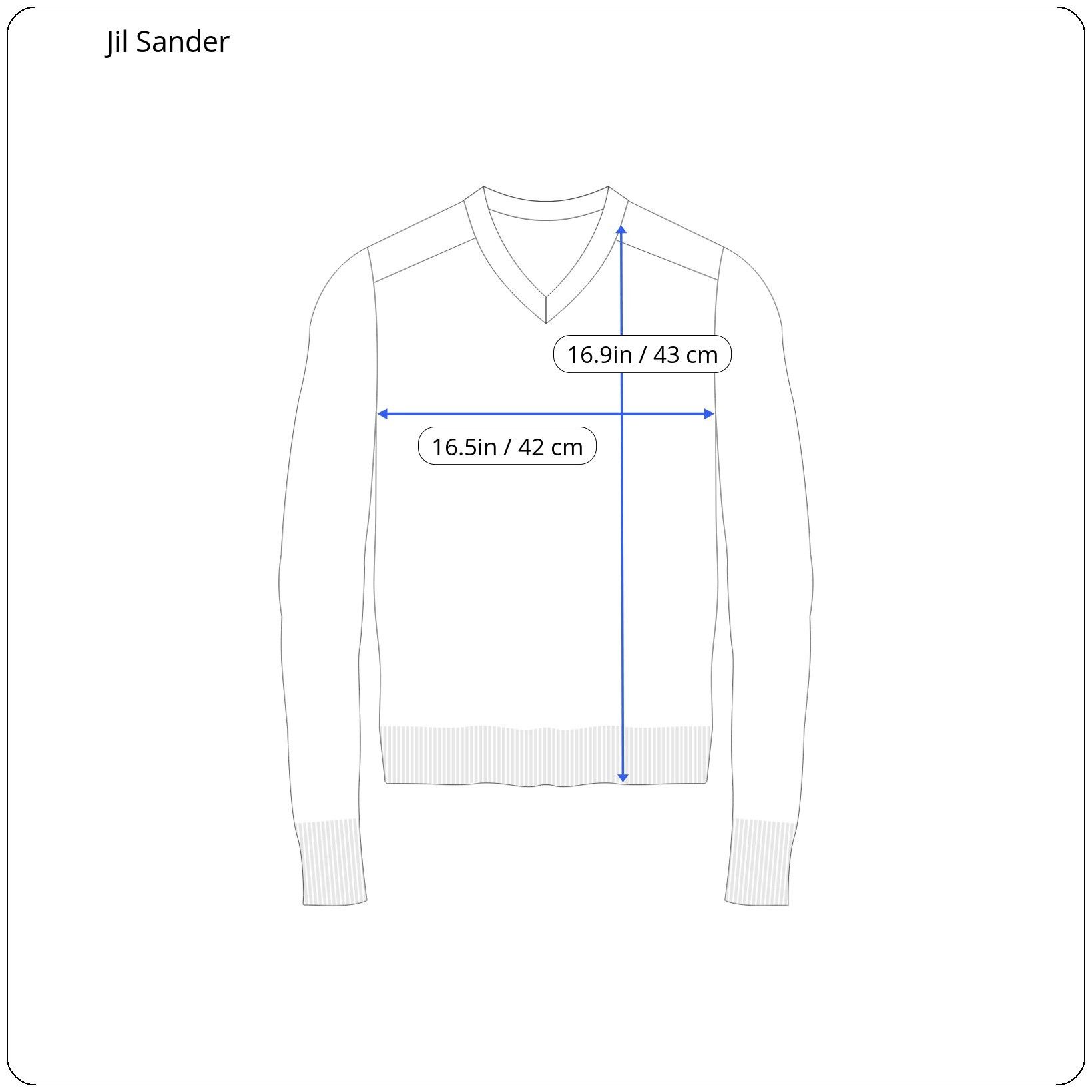 Jil Sander ⚡️QUICK SALE⚡️Jil Sander Stone Cropped V-Neck Knit Sweater Size S / US 4 / IT 40 - 6 Thumbnail