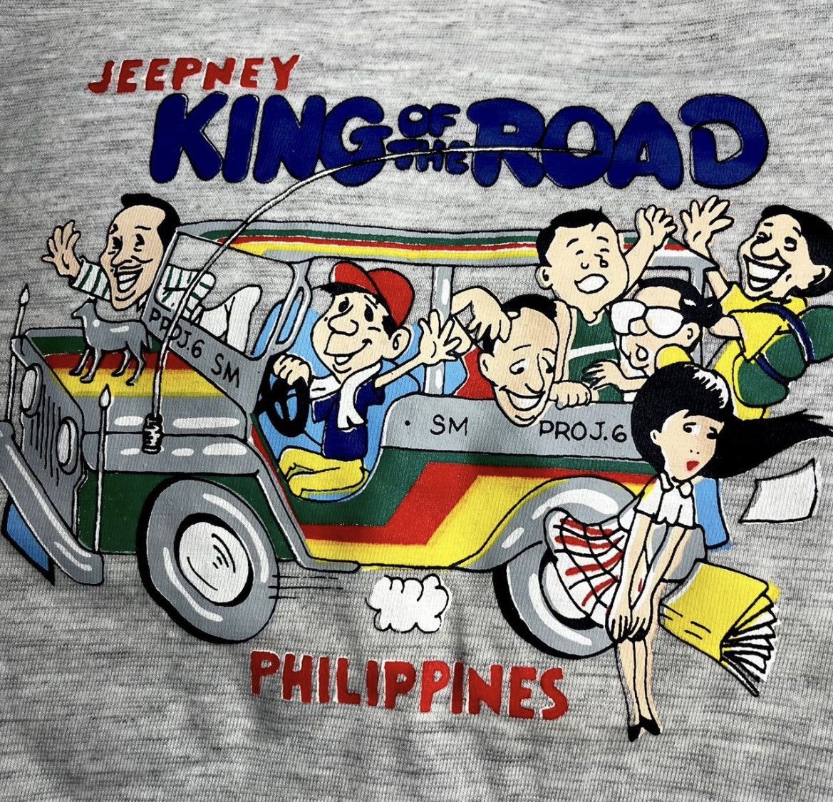 Other Vtg 90s Philippines JEEPNEY King of the Road T-Shirt Large Size US L / EU 52-54 / 3 - 3 Thumbnail