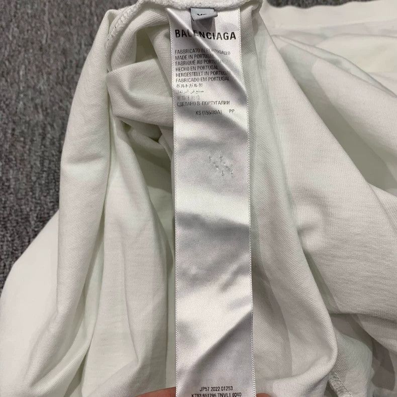 Balenciaga Balenciaga White monogram logo short sleeve Size US XS / EU 42 / 0 - 5 Thumbnail