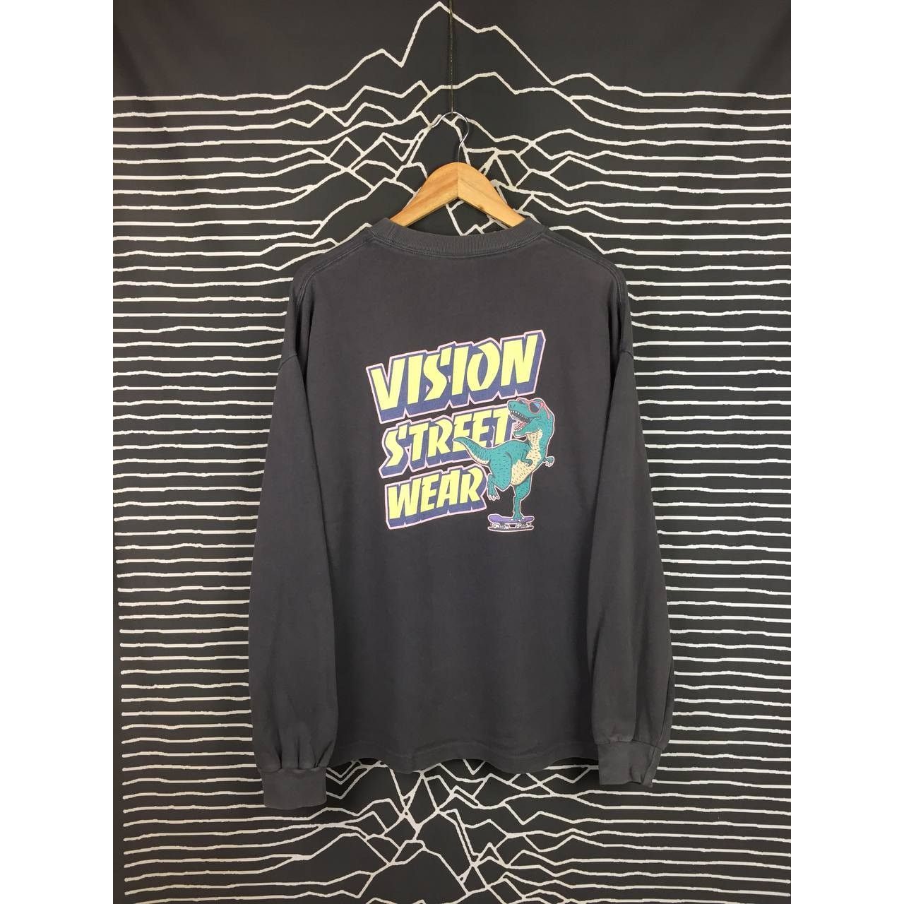 Vintage × Vision Streetwear Vision Street Wear Long Sleeve Trex Graphics Skateboards Tee Size US M / EU 48-50 / 2 - 2 Thumbnail