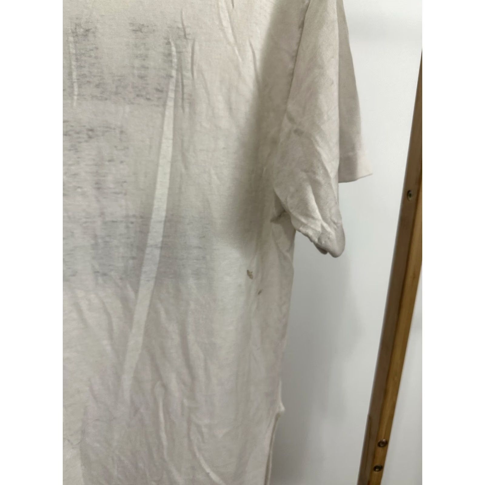 Vintage VINTAGE 80s Alabama State University HBCU Paper Thin Burnout Worn Chopped T-Shirt L Mens Cream Size US L / EU 52-54 / 3 - 5 Thumbnail
