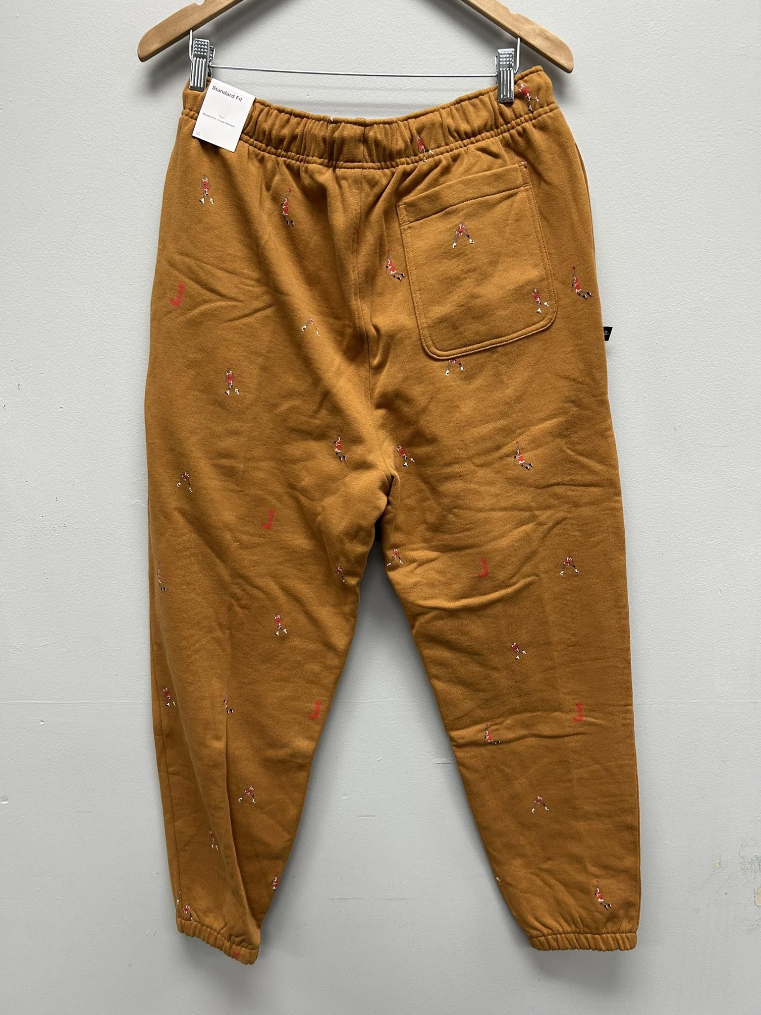 Designer Nike Jordan Basketball Graphic Jogger Pants Size US 34 / EU 50 - 2 Thumbnail