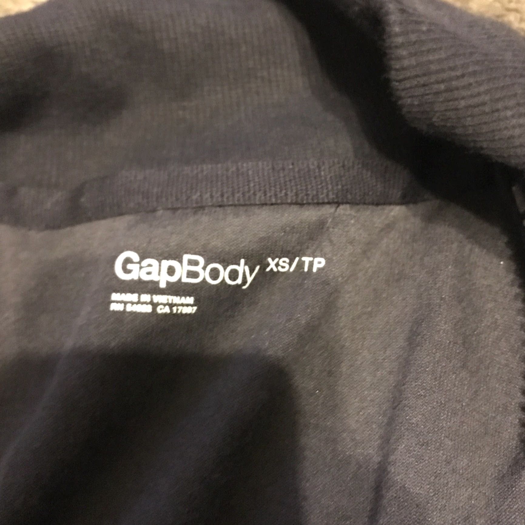 Vintage VINTAGE? Gap Body Jacket Womens XS Black Velour Cotton Blend Jacket? Size XS / US 0-2 / IT 36-38 - 2 Thumbnail