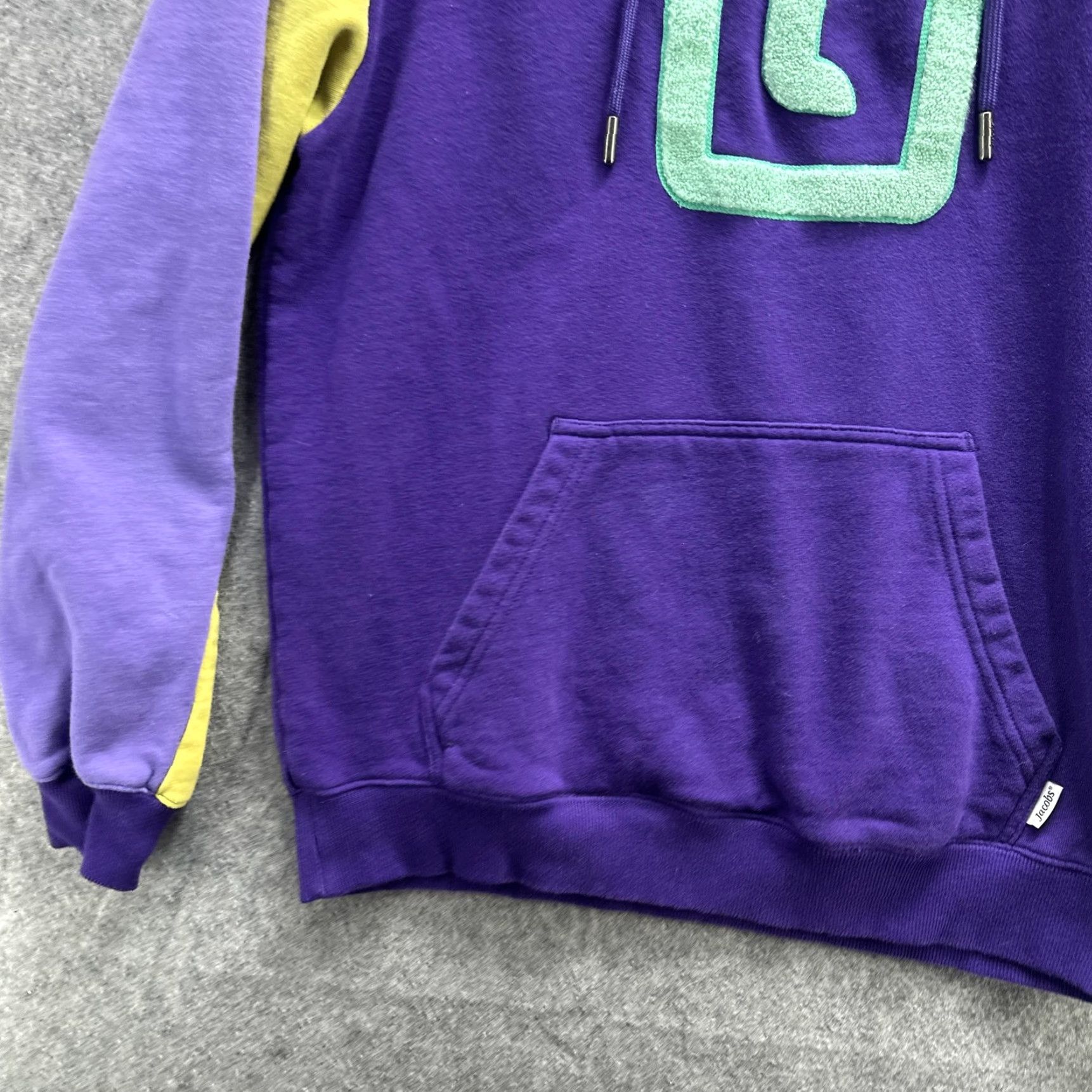 Logo 7 Karl Jacobs Hoodie Mens Medium Purple Colorblock Logo 100% Cotton Pullover Hoodie Pockets Graphic Print Multicolor 2021 Mens Size US M / EU 48-50 / 2 - 5 Thumbnail
