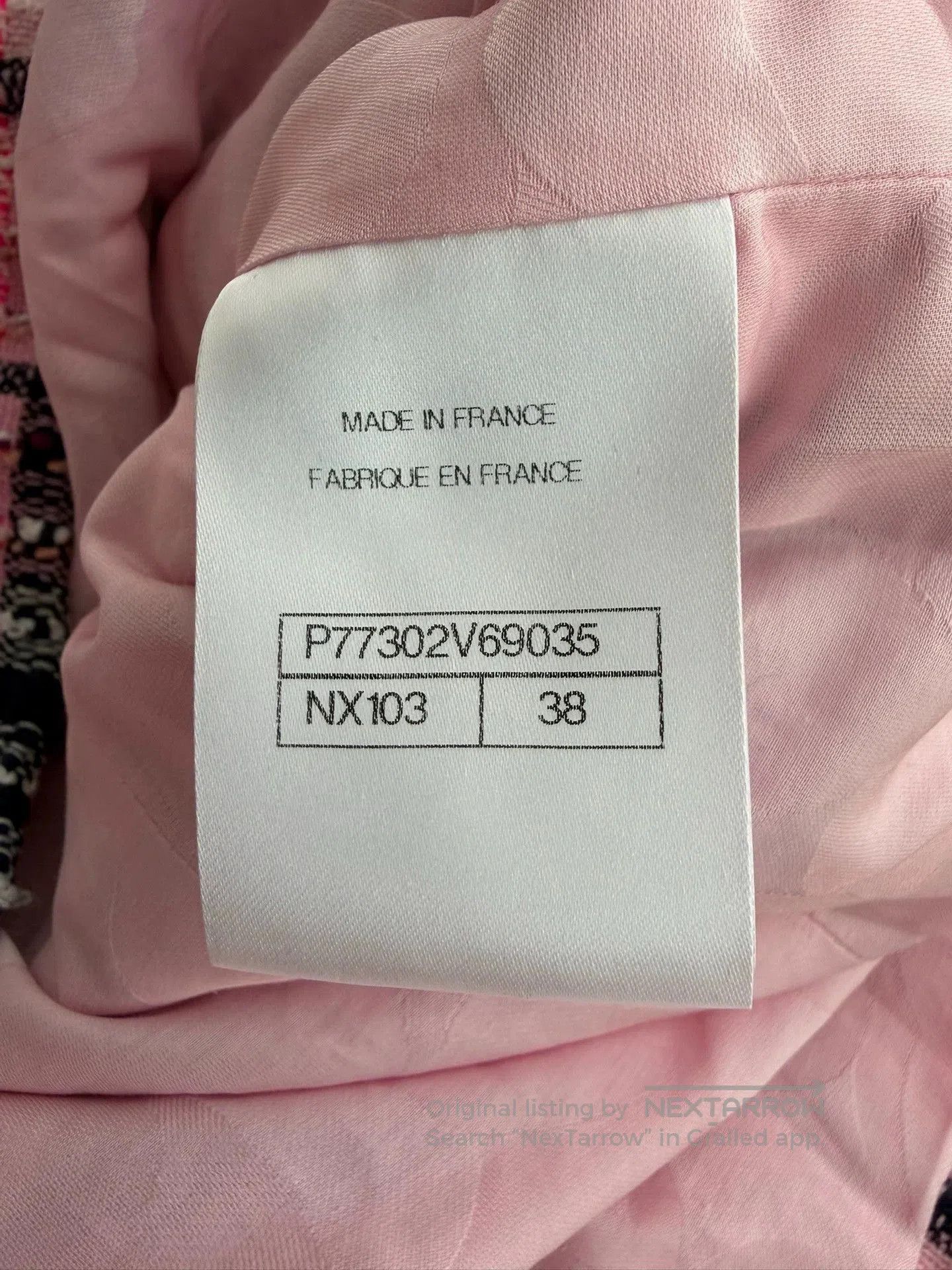 Chanel Chanel Pink Plaid Tweed Stand-Collar Jacket. Size US S / EU 44-46 / 1 - 6 Thumbnail