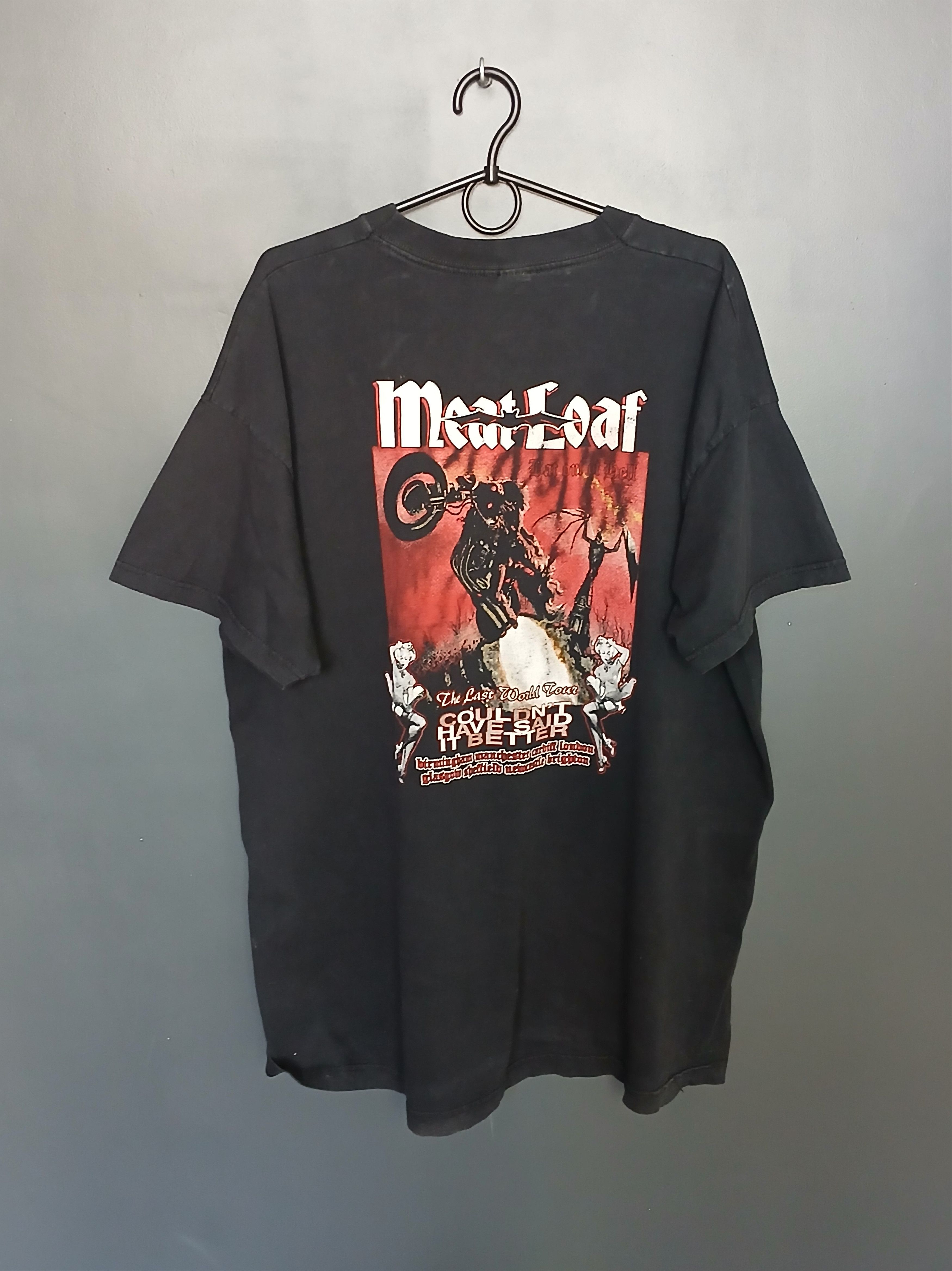 Band Tees × Vintage Vintage Meat Loaf The Last World Tour T-Shirt Size US XXL / EU 58 / 5 - 2 Thumbnail