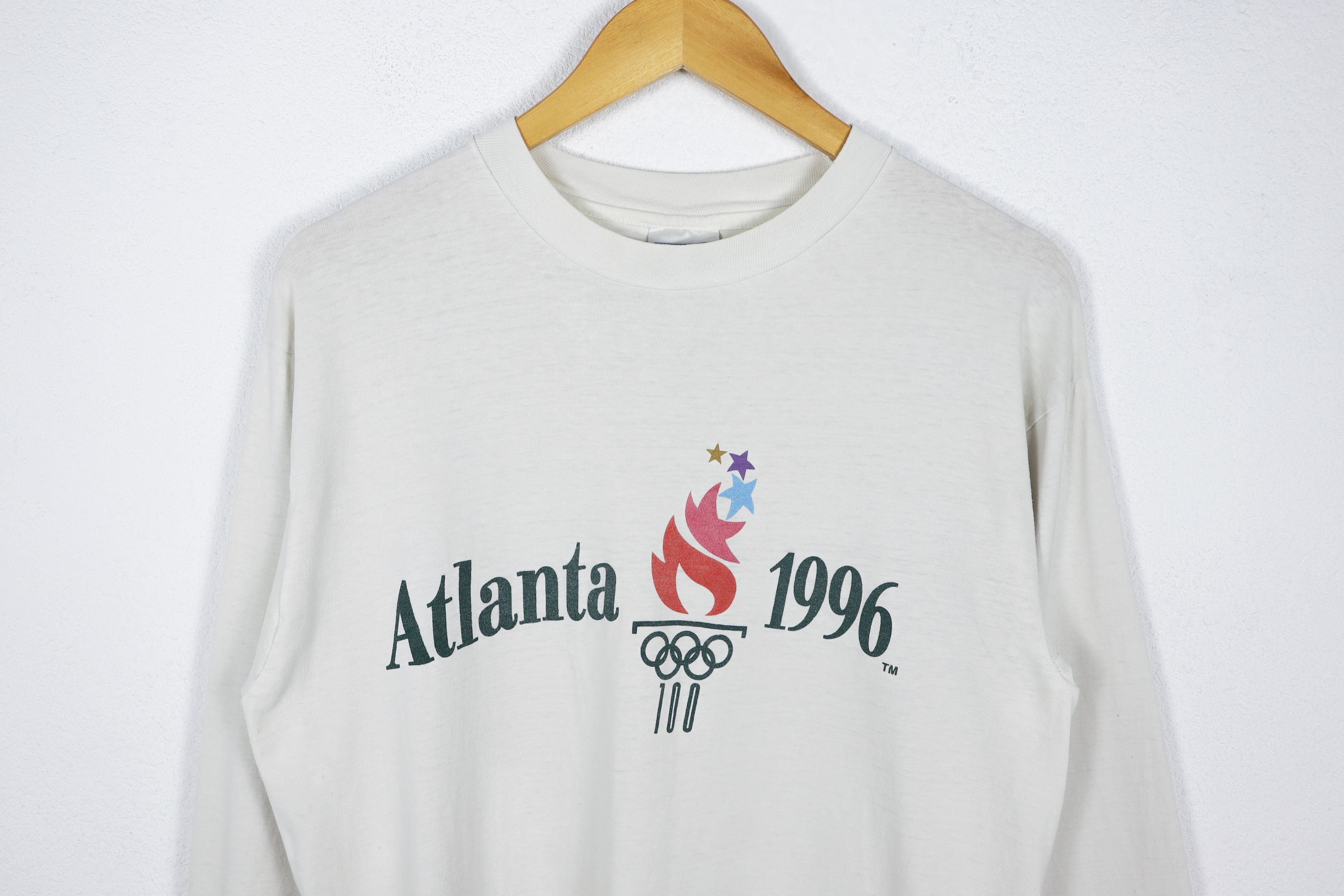 USA Olympics Vintage Atlanta USA 1996 Olympics Long Sleeve Tee Tshirt 90s Size US S / EU 44-46 / 1 - 2 Thumbnail