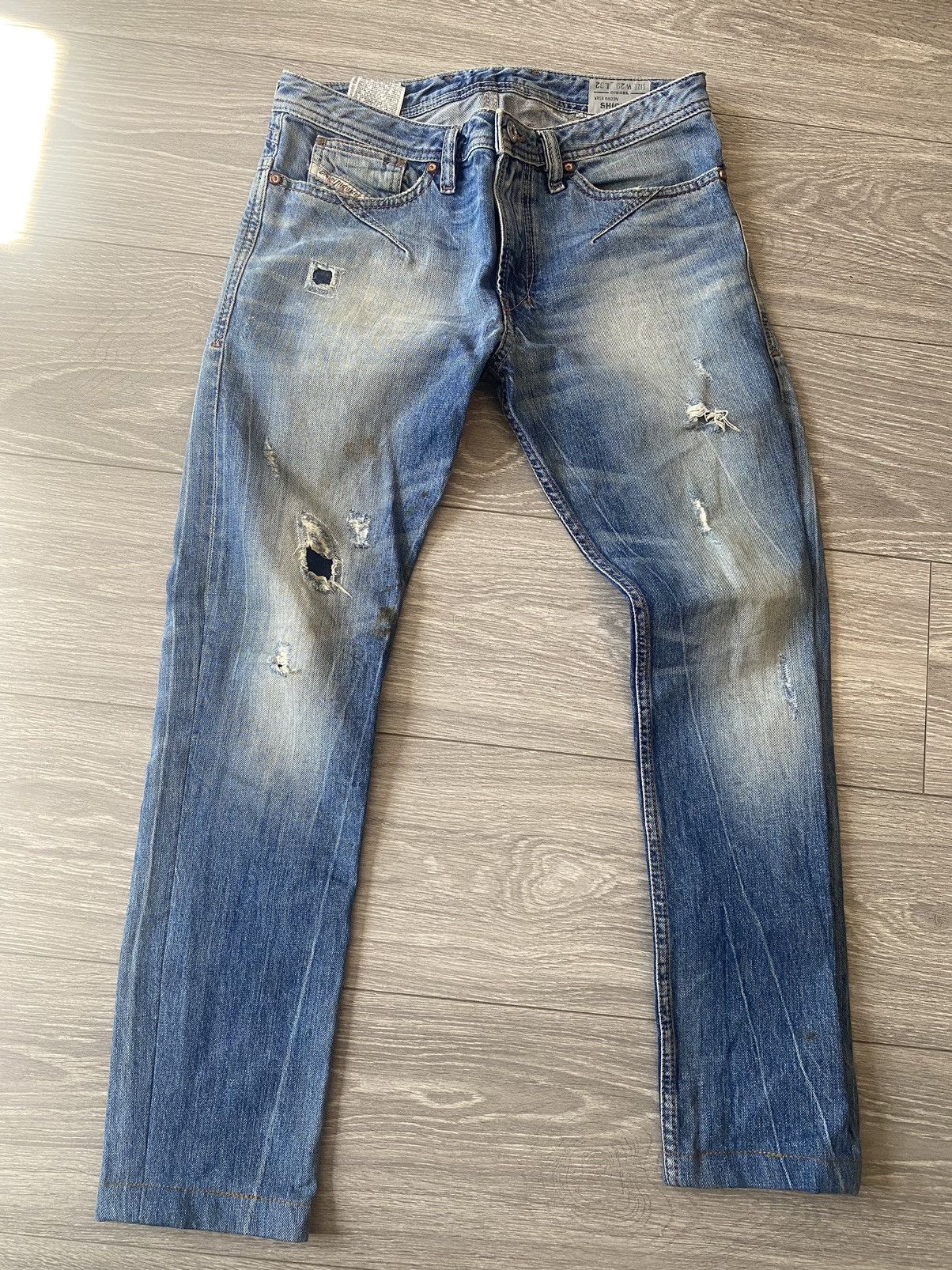 Diesel × Vintage Rare vintage Diesel Distressed Jeans Size US 29 - 4 Thumbnail