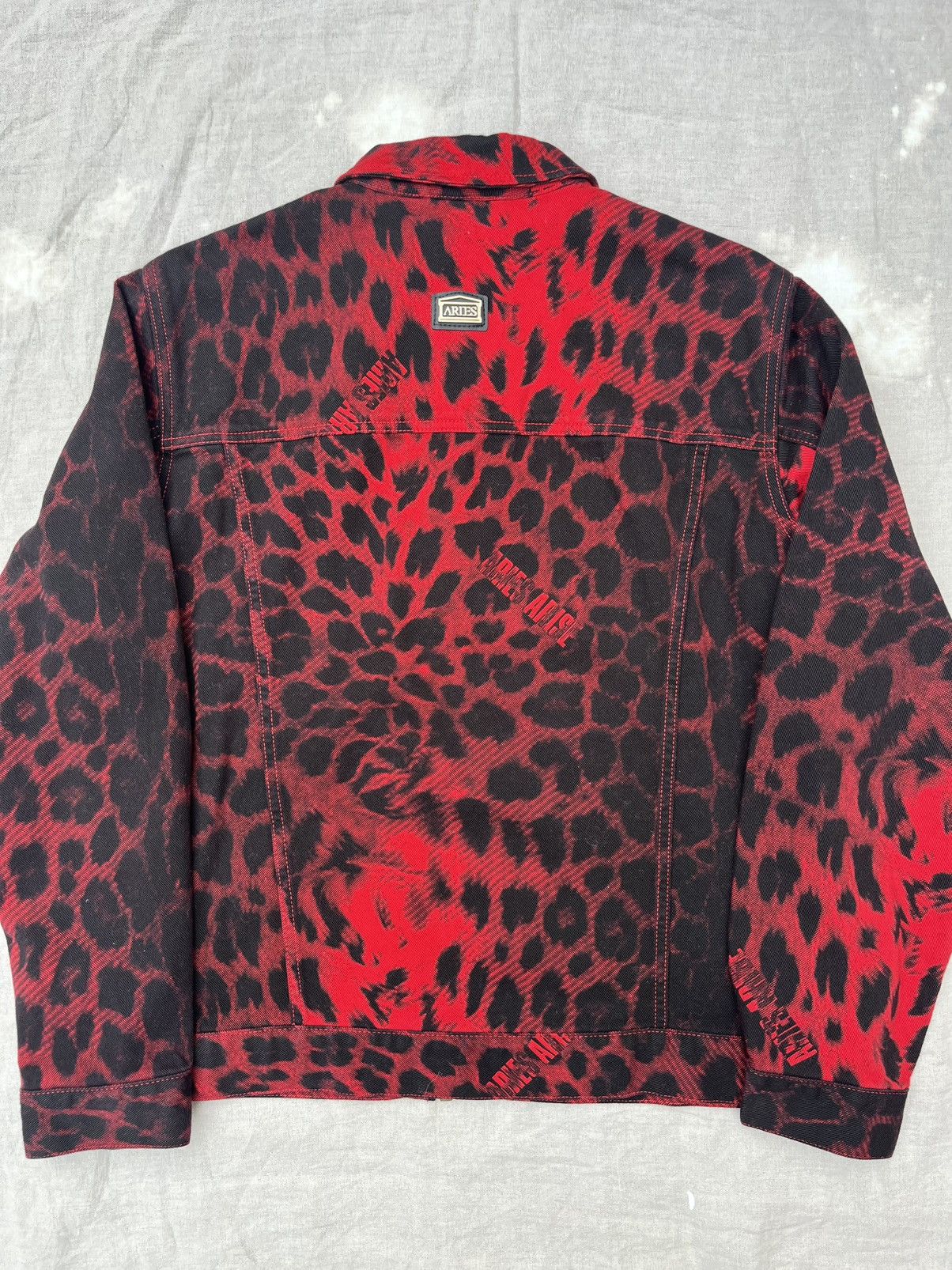 Aries Aries Arise Leopard Print Denim Jacket Size US M / EU 48-50 / 2 - 3 Thumbnail
