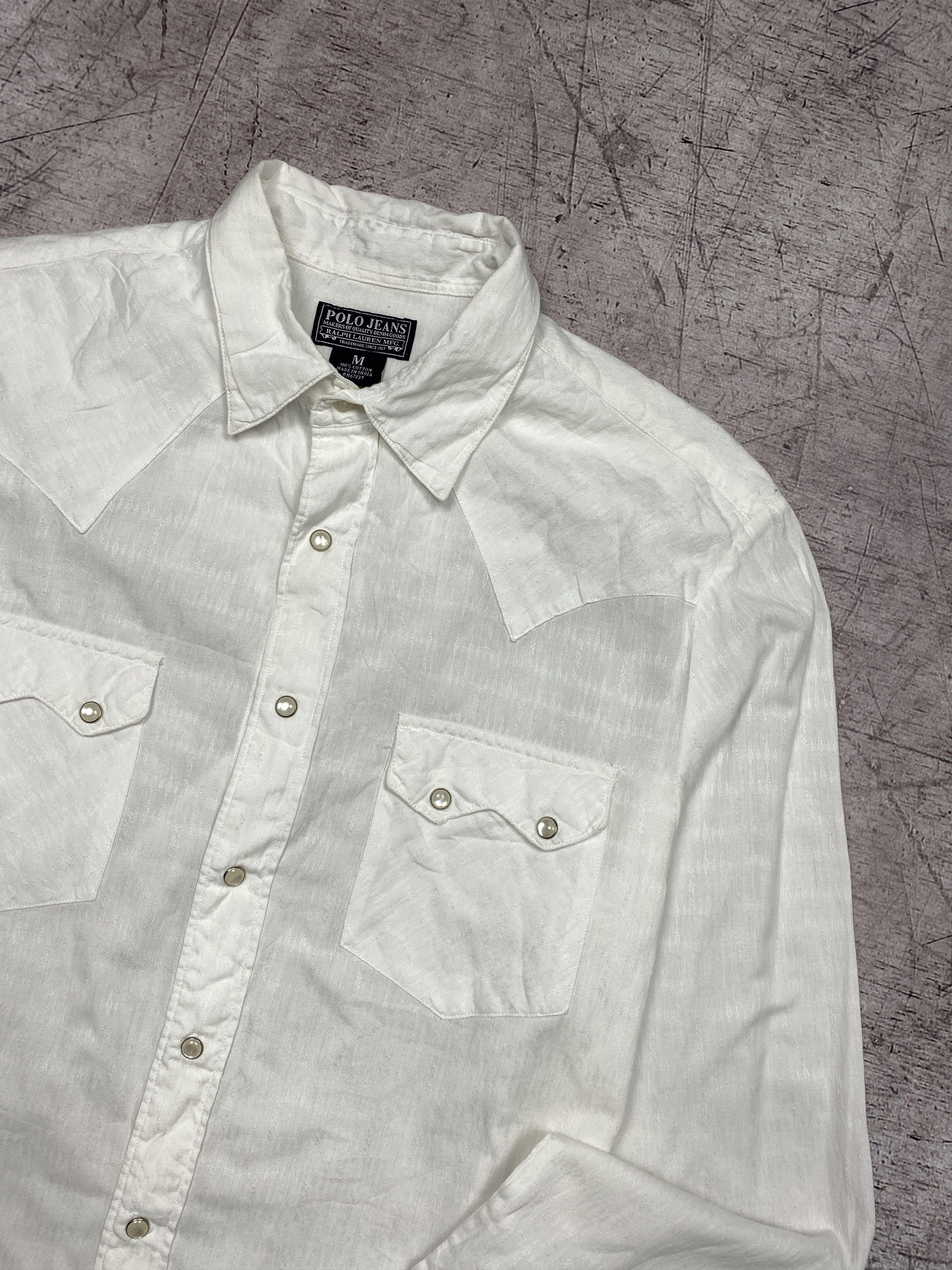 Lauren Ralph Lauren × Polo Ralph Lauren × Ralph Lauren Polo Jeans Co Ralph Lauren Vintage Mens Long Sleeve Shirt Size US M / EU 48-50 / 2 - 2 Thumbnail
