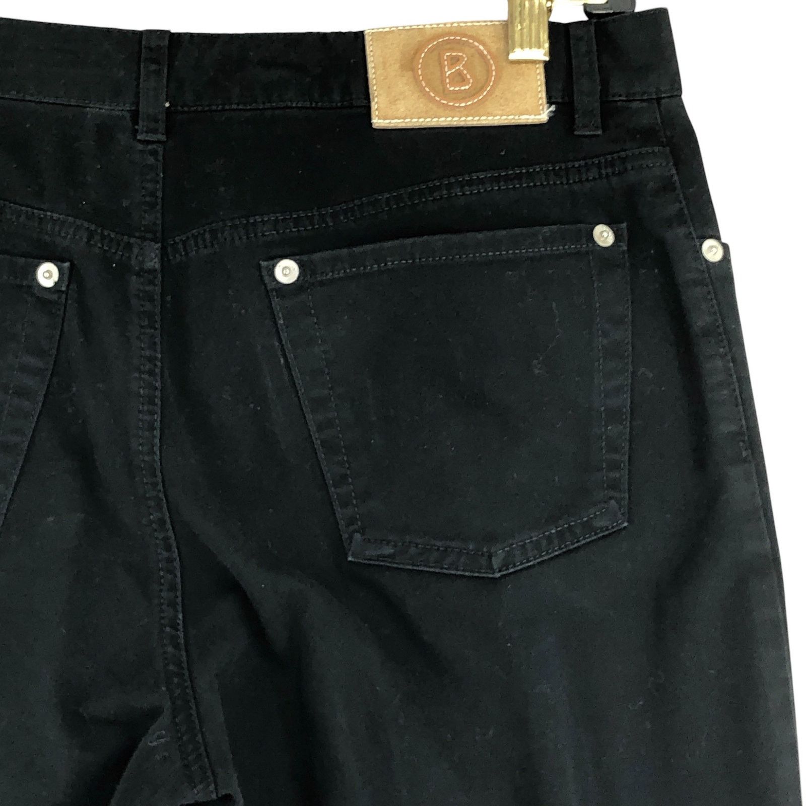 Bogner Bogner Womens Size 10 Long Jeans Straight Leg Stretch Black Size 32" / US 10 / IT 46 - 12 Thumbnail