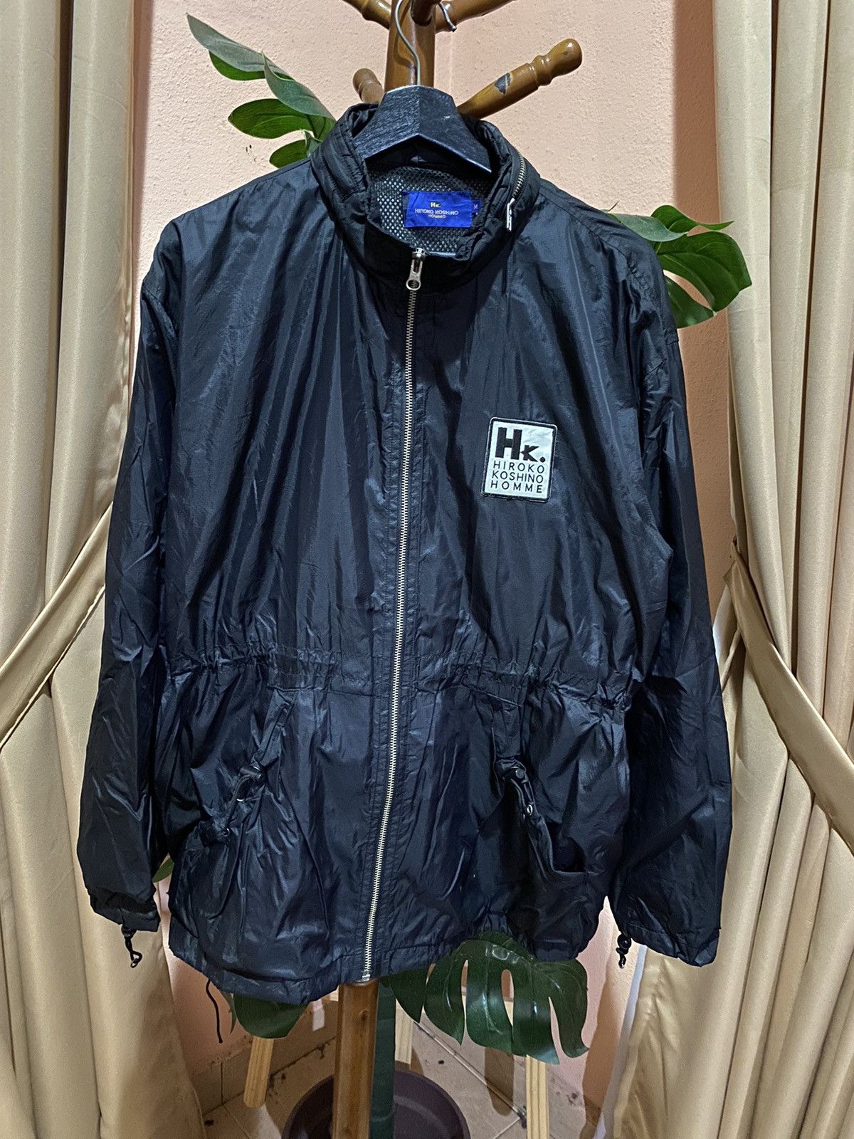 Hiroko Koshino Homme Vintage Hiroko Koshino Homme Black Nylon Jacket – Minimalist Size US M / EU 48-50 / 2 - 4 Thumbnail