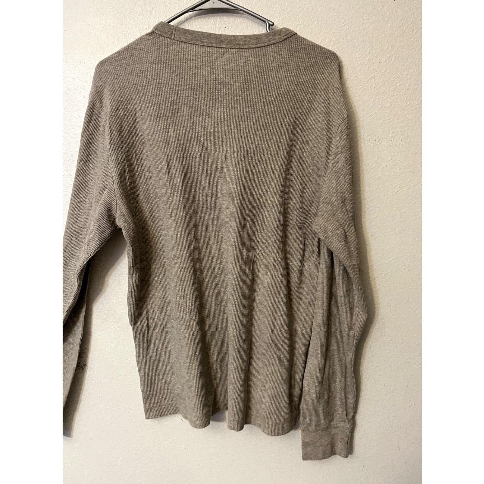 Old Navy Old Navy Shirt Mens L Brown Thermal Knit Long Sleeve Regular Crew Neck Vintage? No Size US L / EU 52-54 / 3 - 3 Thumbnail
