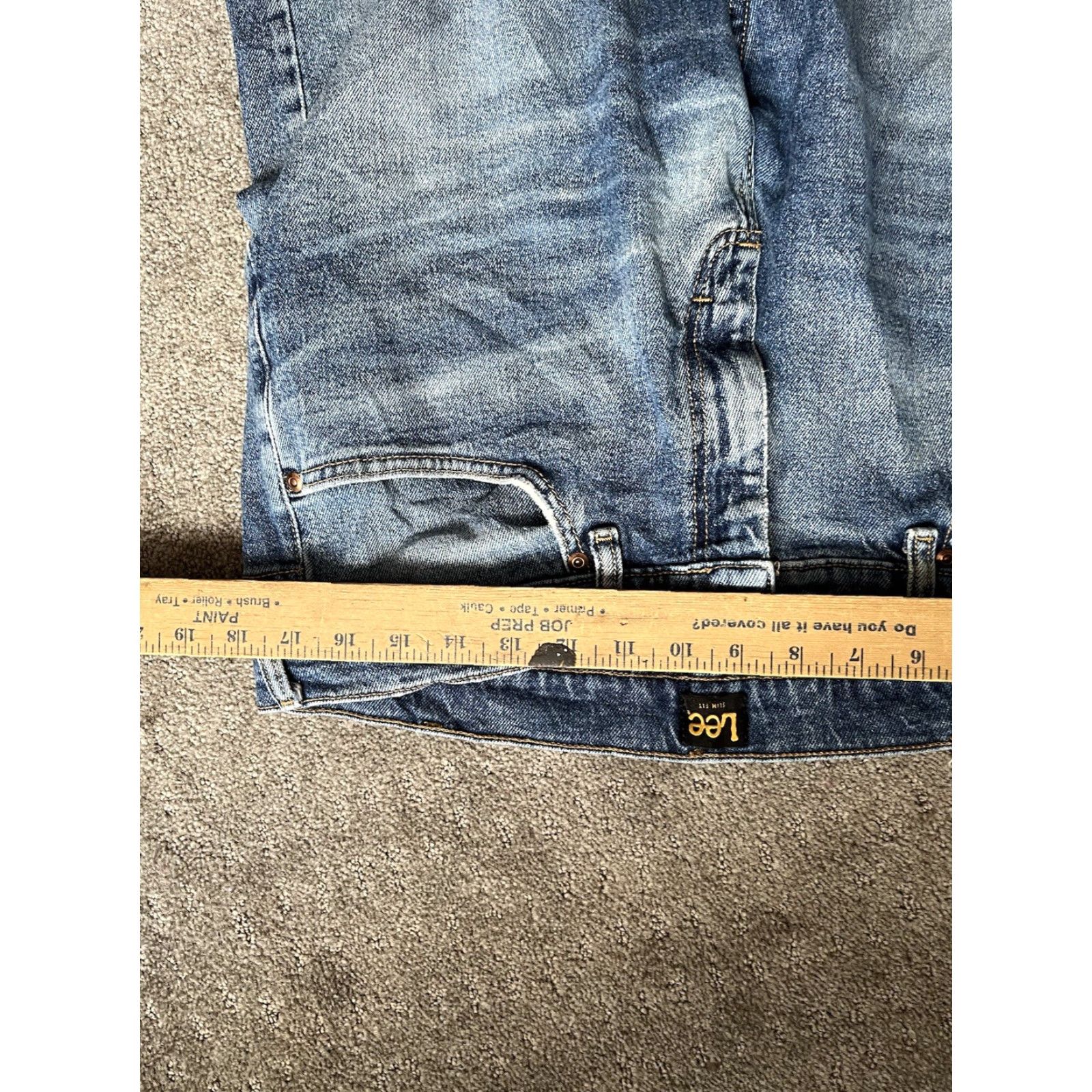 Lee Lee Jeans Slim Fit Straight Leg Western Denim Blue 36x29 Mens Pants Jeans Slim Fit Size US 36 / EU 52 - 7 Thumbnail