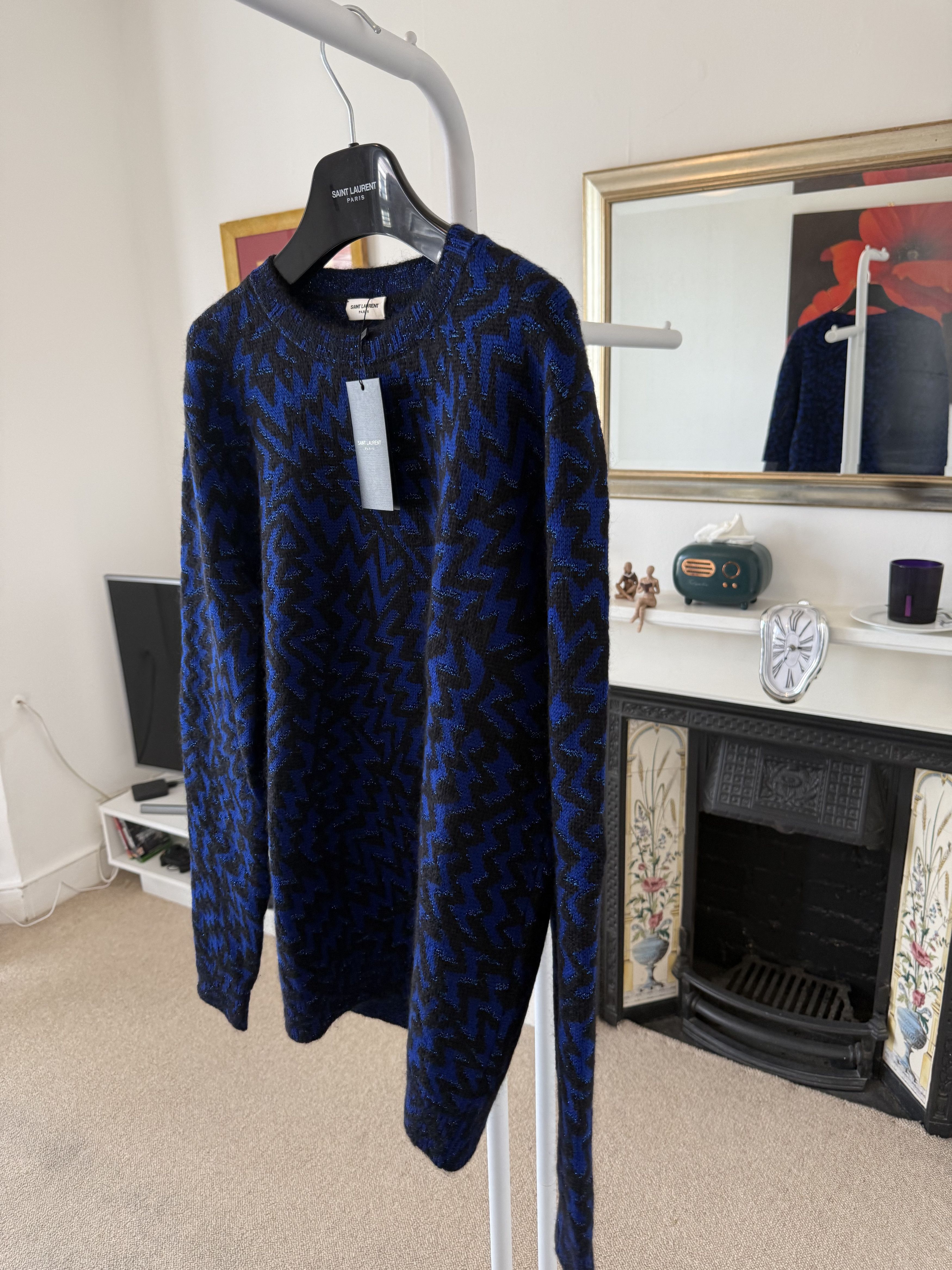 Saint Laurent Paris Saint Laurent Lurex Storms Sweater Size US M / EU 48-50 / 2 - 2 Thumbnail