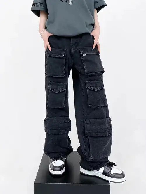 Designer × Japanese Brand × Vintage utility pocket baggy cargo pants Size US 32 / EU 48 - 3 Thumbnail