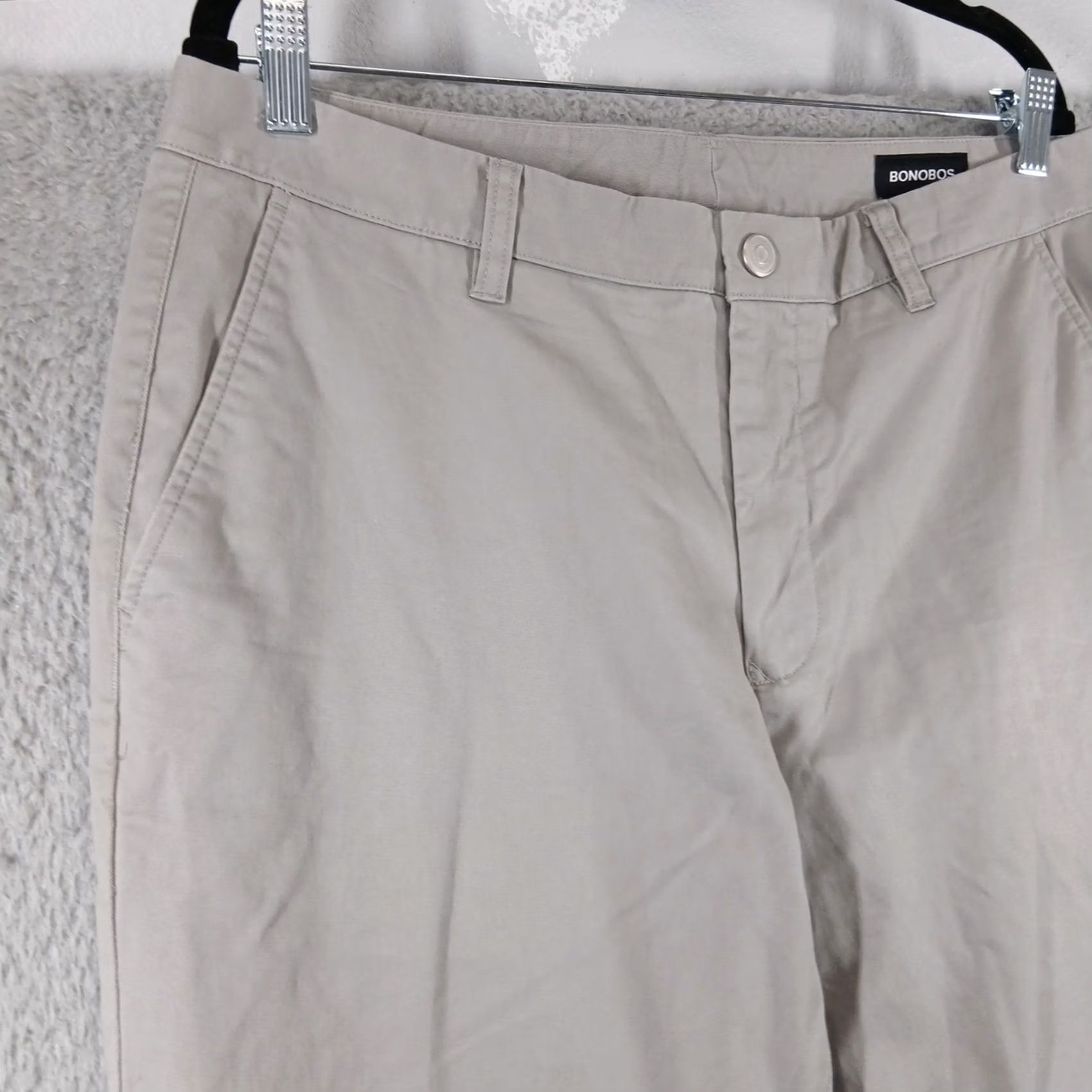 Bonobos Bonobos Chino Pants 34x30 Tan Beige Flat Front Pre-owned Slim Athletic Size US 34 / EU 50 - 6 Thumbnail