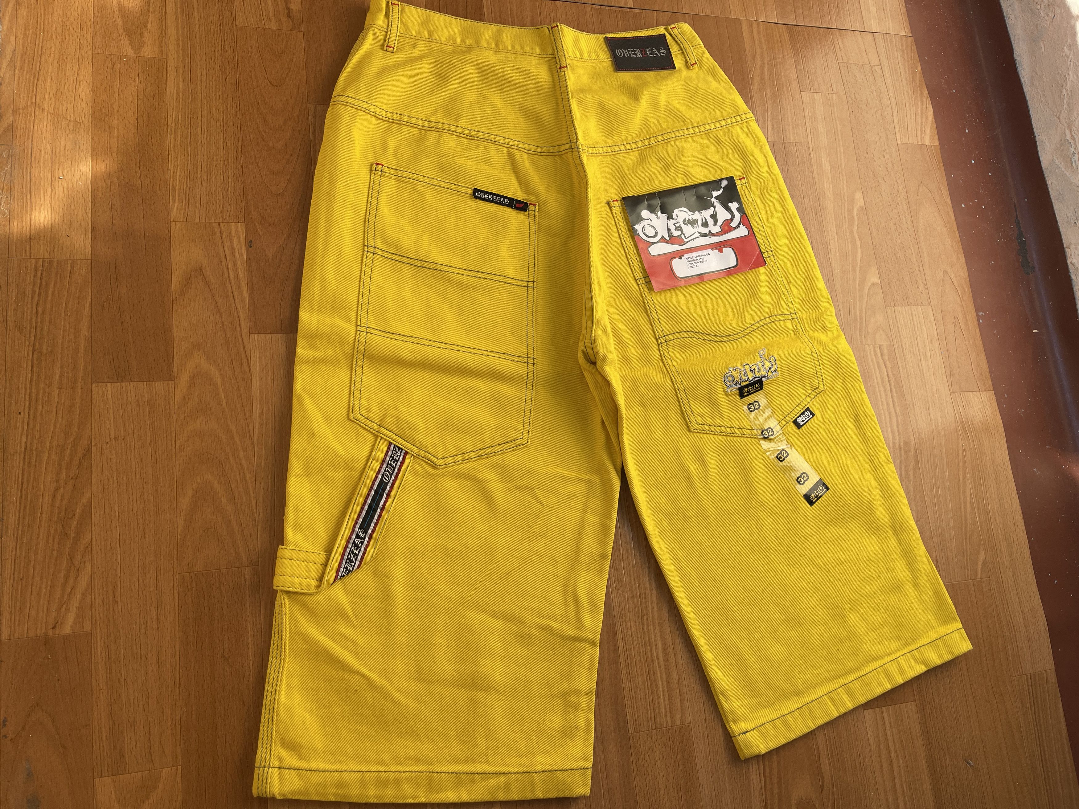 Other Overseas jeans shorts, vintage denim hip hop, 90s, size W 32 Size US 32 / EU 48 - 2 Thumbnail