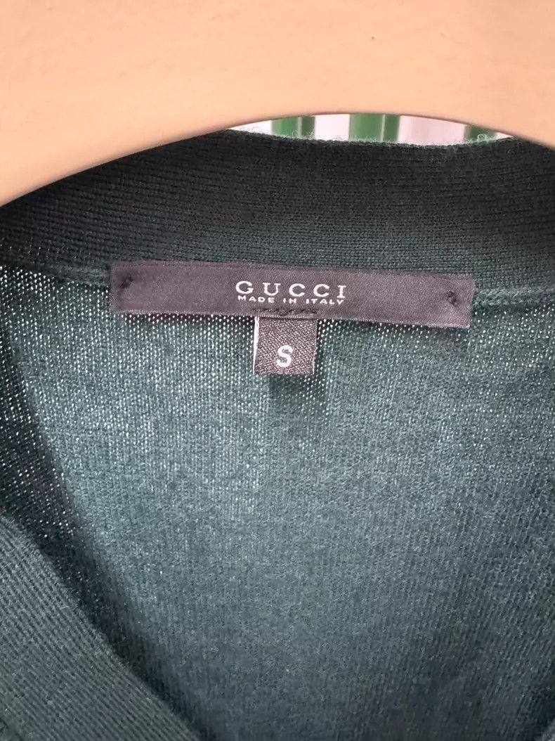 Gucci Gucci Sleeve striped v-neck wool long-sleeved knitwear Size US S / EU 44-46 / 1 - 3 Thumbnail