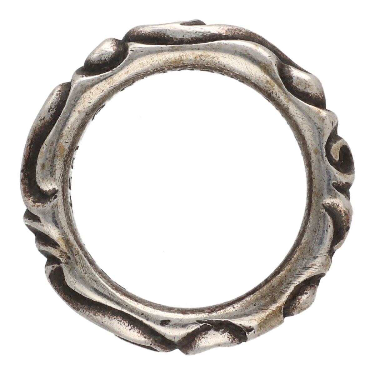Chrome Hearts RARE SIZE! 10 CHROME HEARTS SCROLL BAND RING silver Size ONE SIZE - 9 Thumbnail