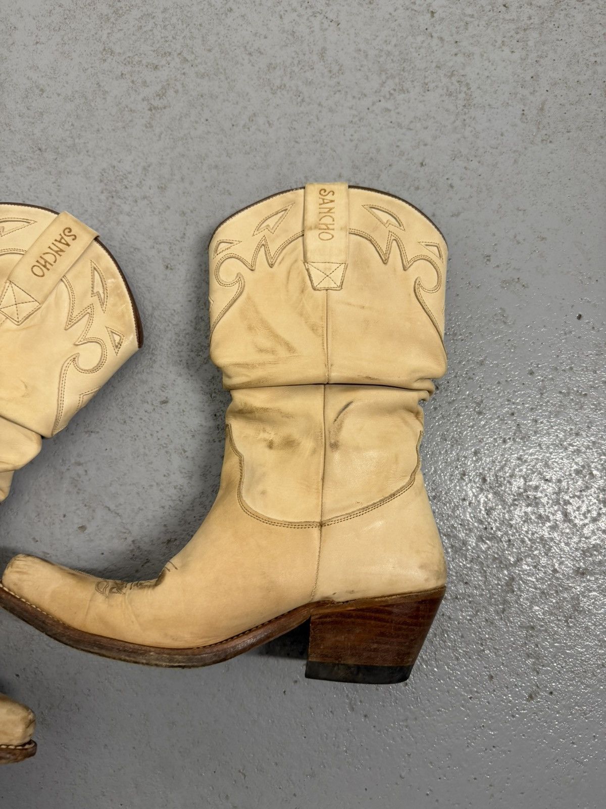 Sancho Boots Sancho Waved Cowboy Y2K Streetwear Boots Size US 7 / IT 37 - 2 Thumbnail